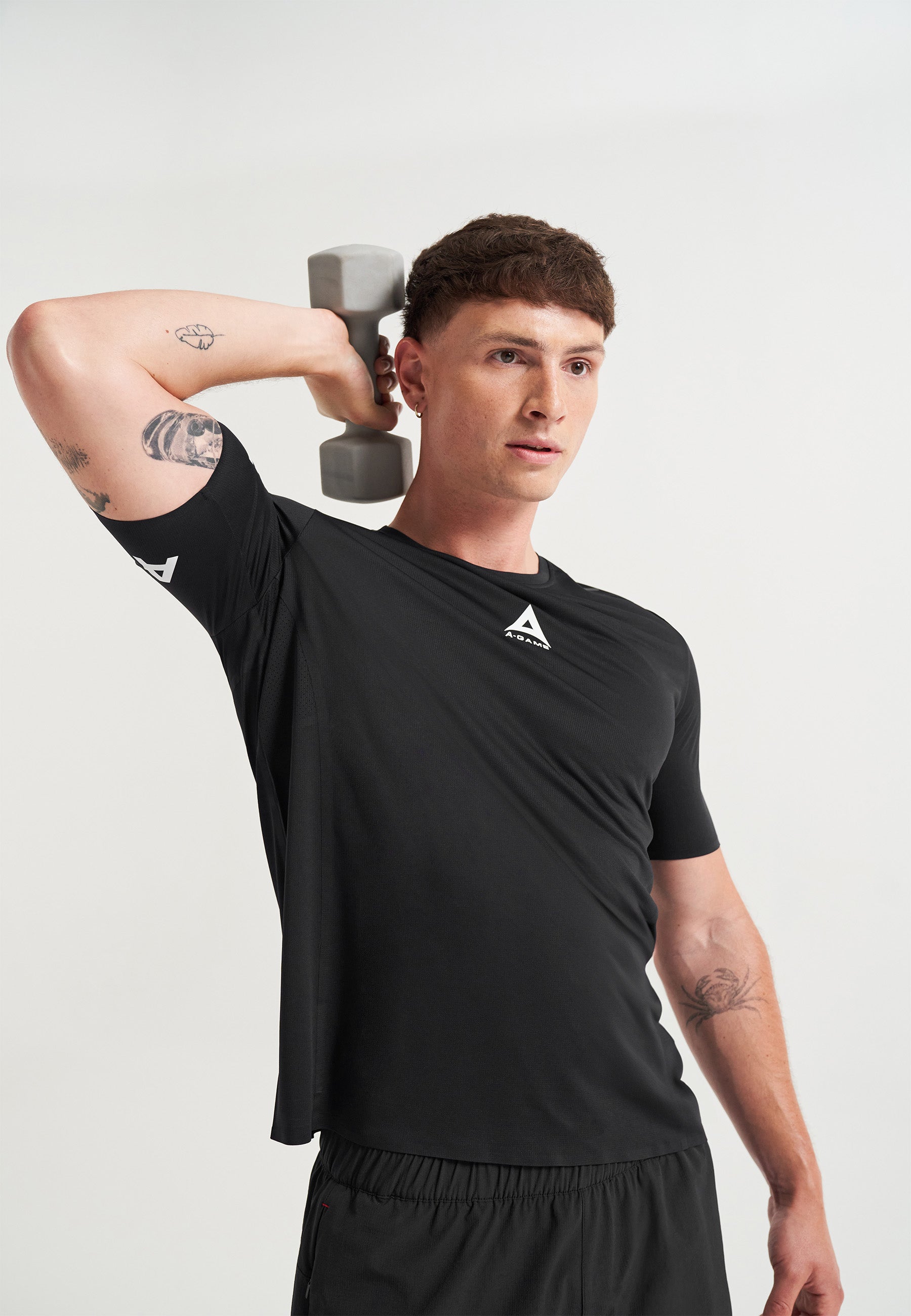 MENS A-GAME PERFORMANCE TRAINING T-SHIRT - BLACK