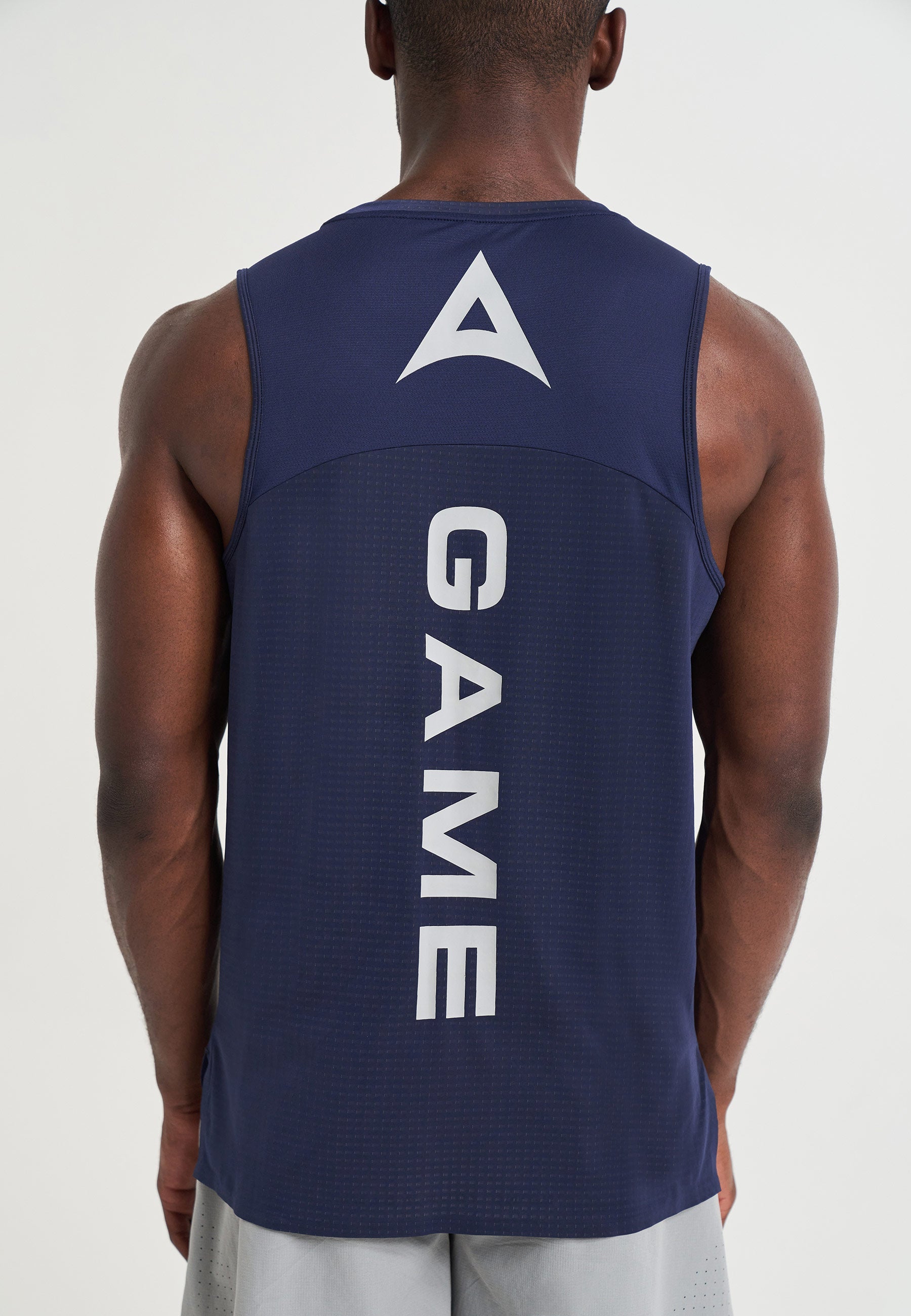 MENS A-GAME TRAINING TANK TOP - NAVY