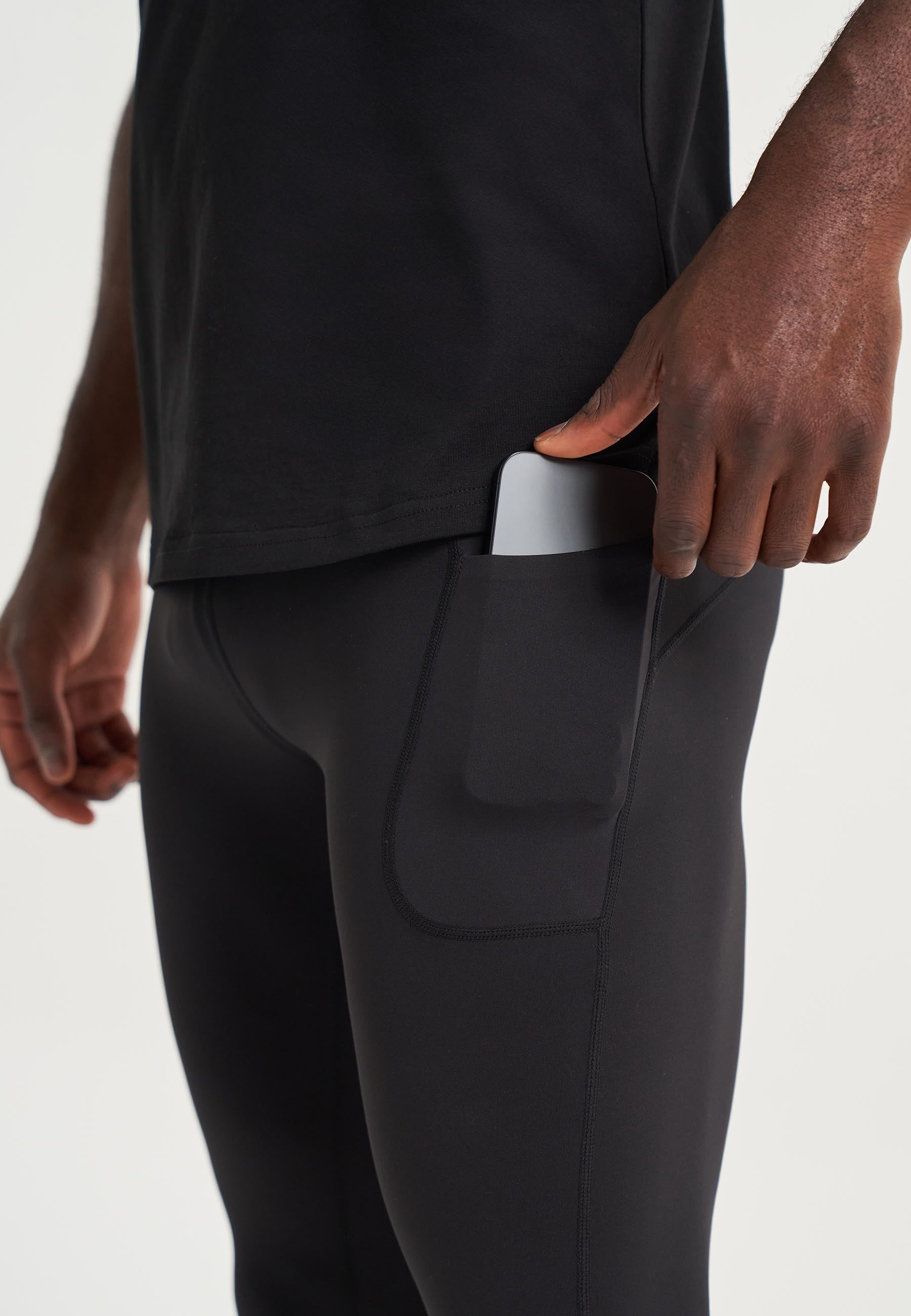 MENS A-GAME TRAINING TIGHT - BLACK