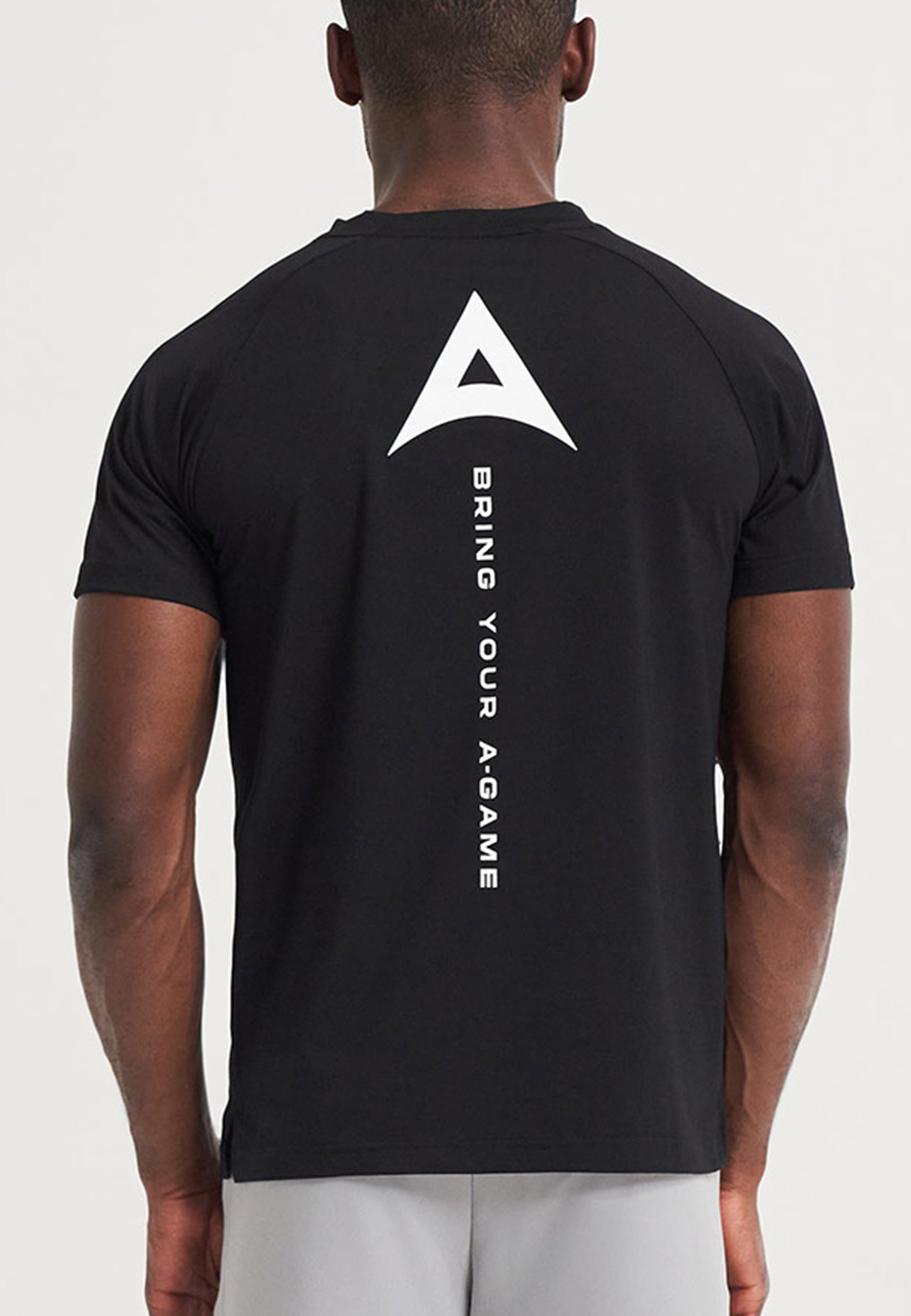 MENS BRING YOUR A-GAME GRAPHIC LOGO T-SHIRT - BLACK