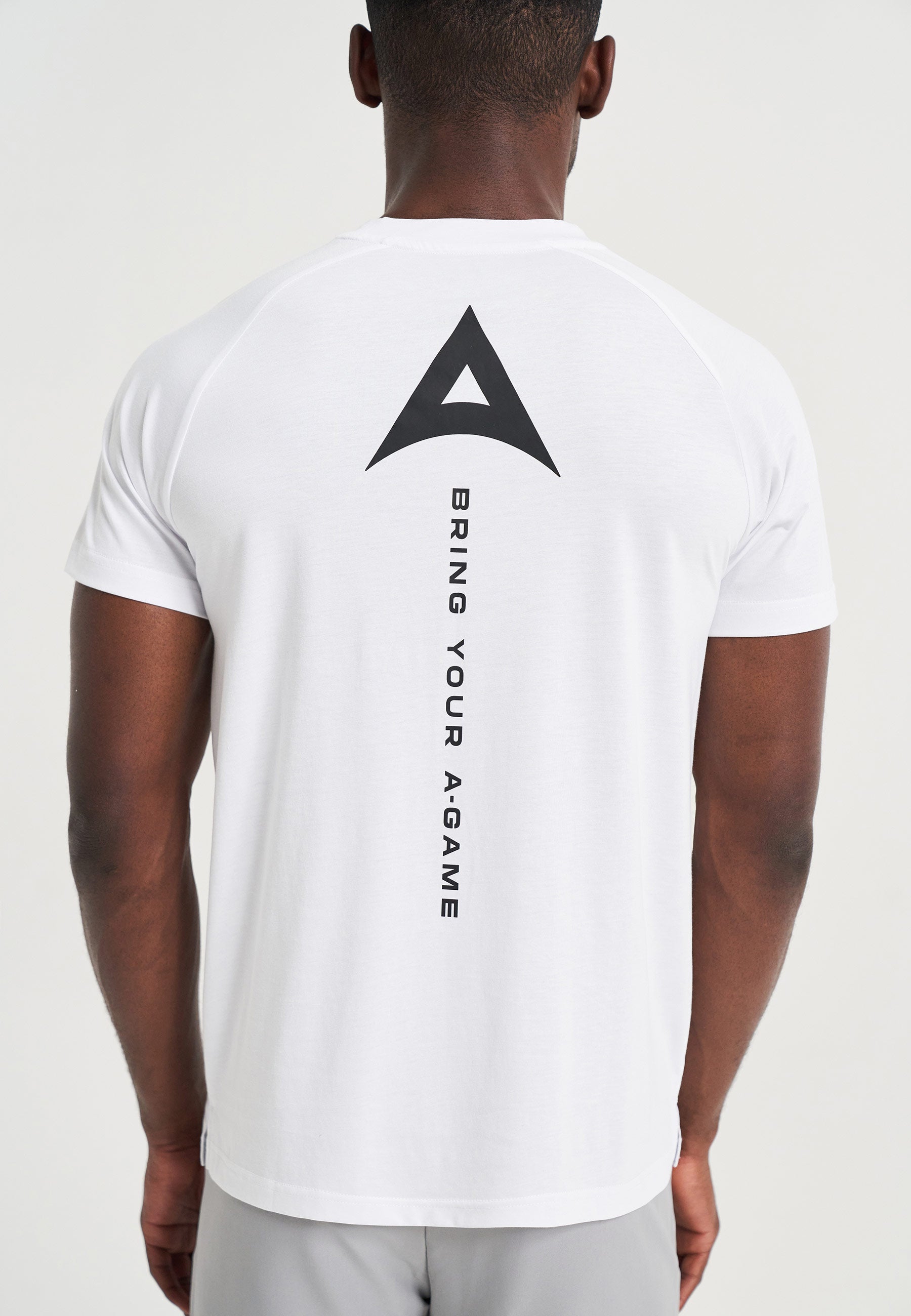 MENS BRING YOUR A-GAME GRAPHIC LOGO T-SHIRT - WHITE