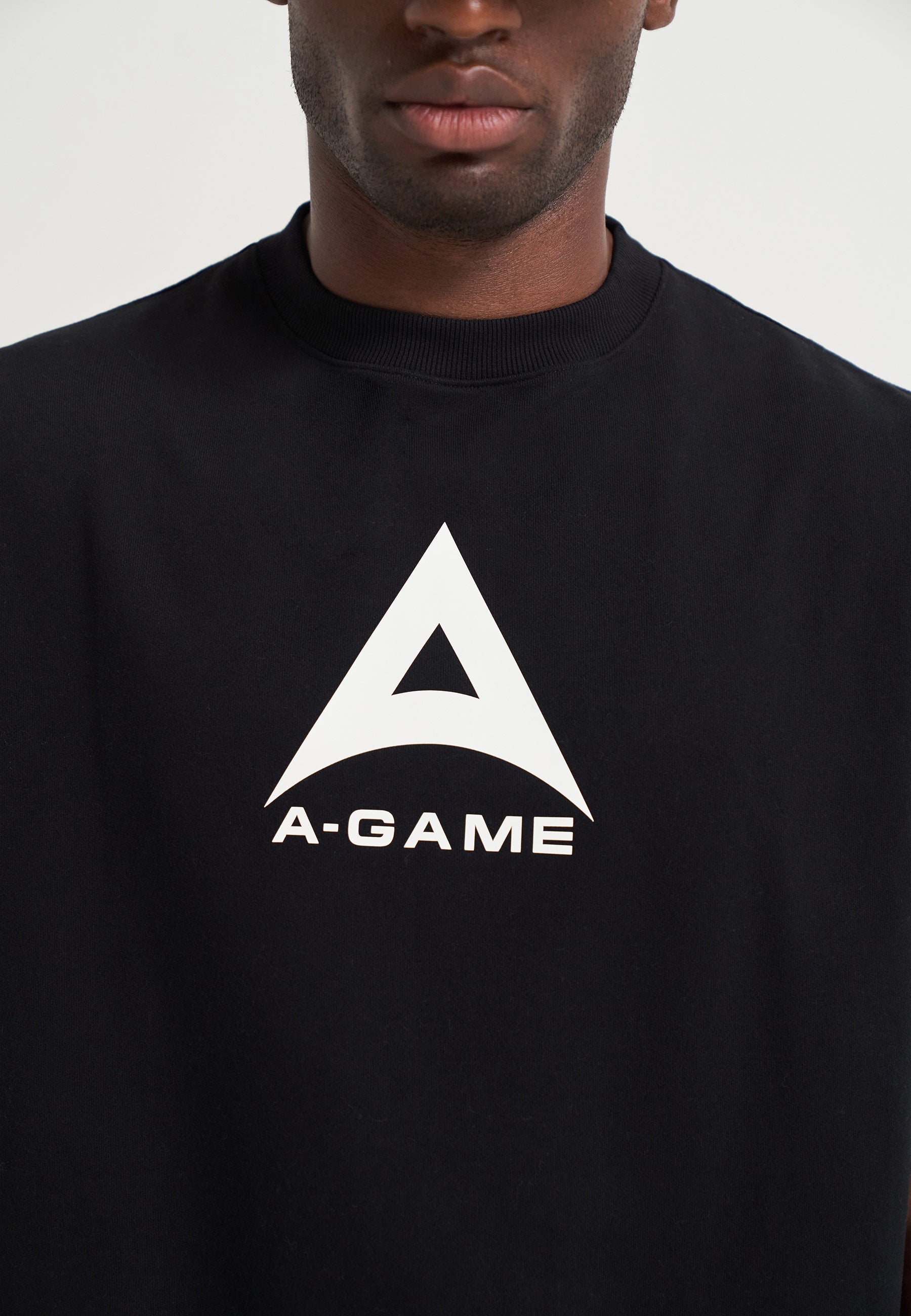 MENS BRING YOUR A-GAME GRAPHIC SLEEVELESS SWEATSHIRT - BLACK