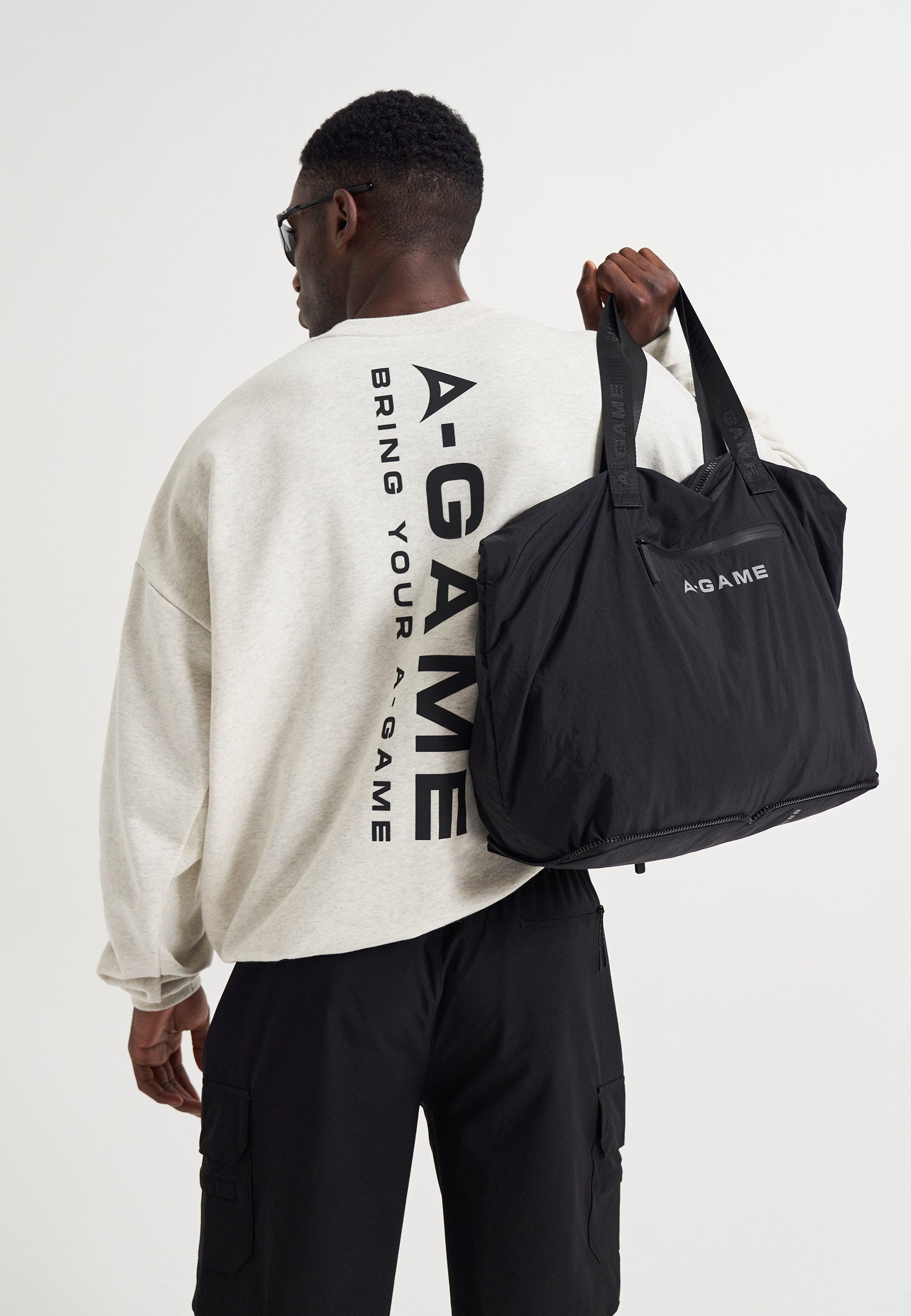 A-GAME PACKABLE TOTE - BLACK