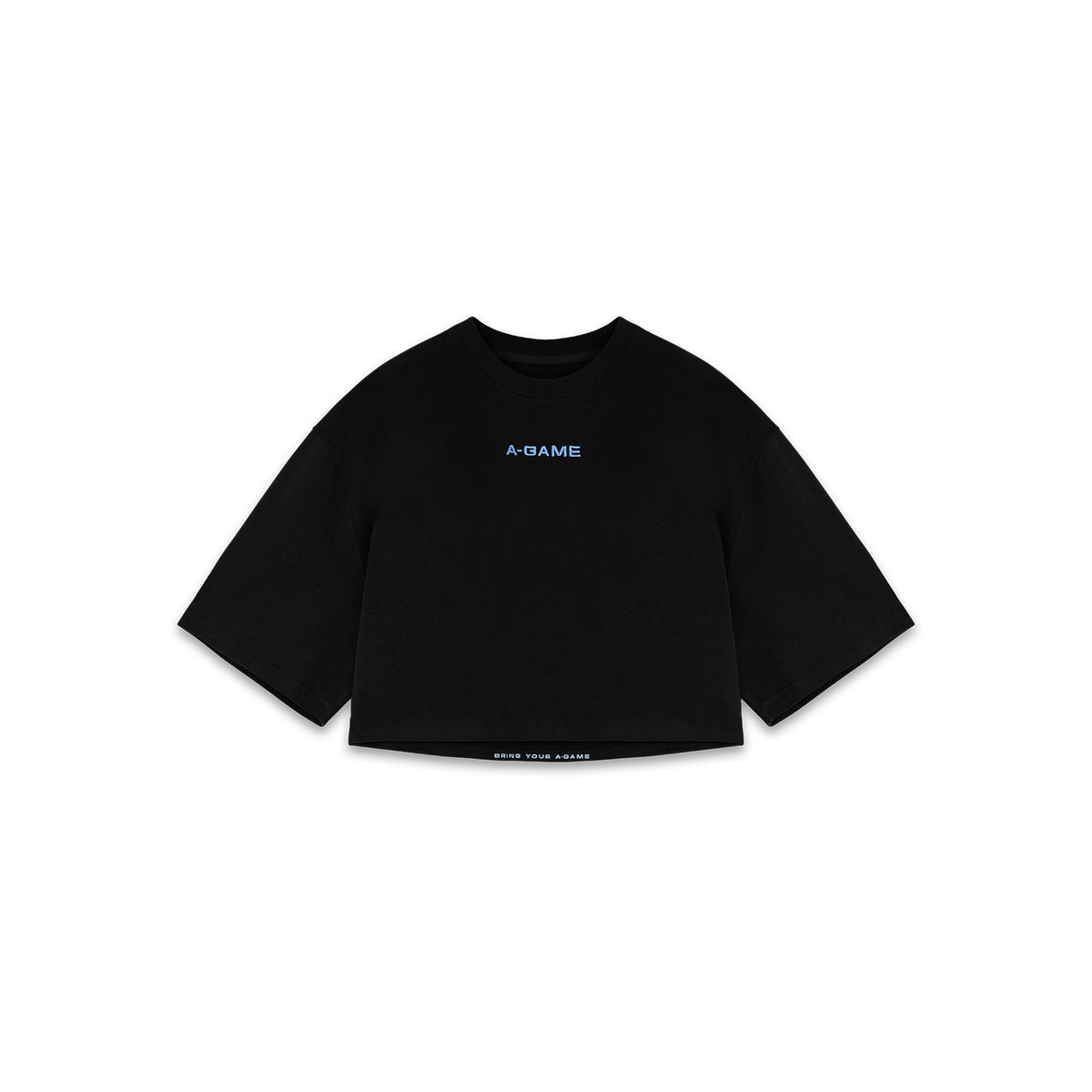Women's Relaxed Cropped T-Shirt - Black