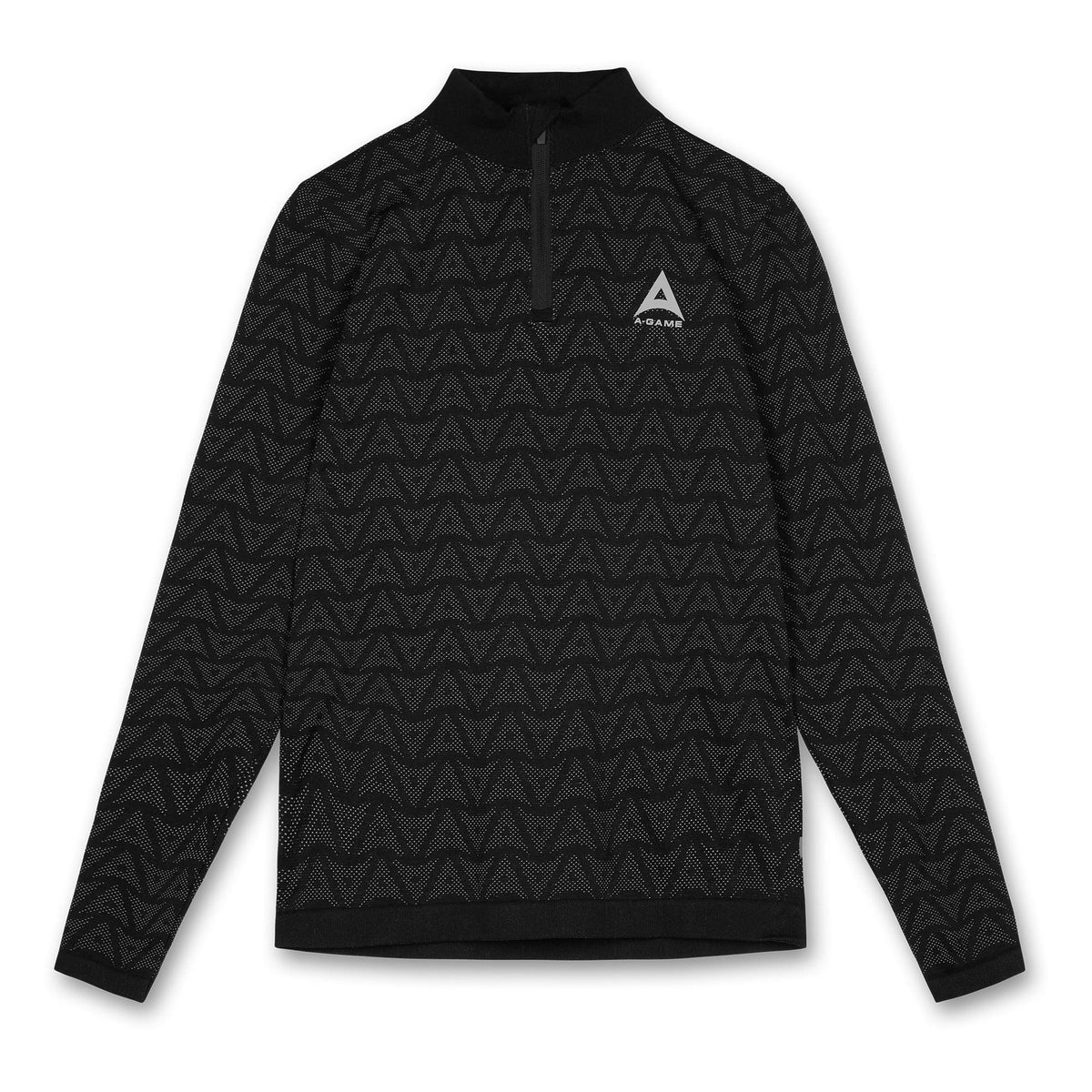 Men's Seamless Long Sleeve Top - Black