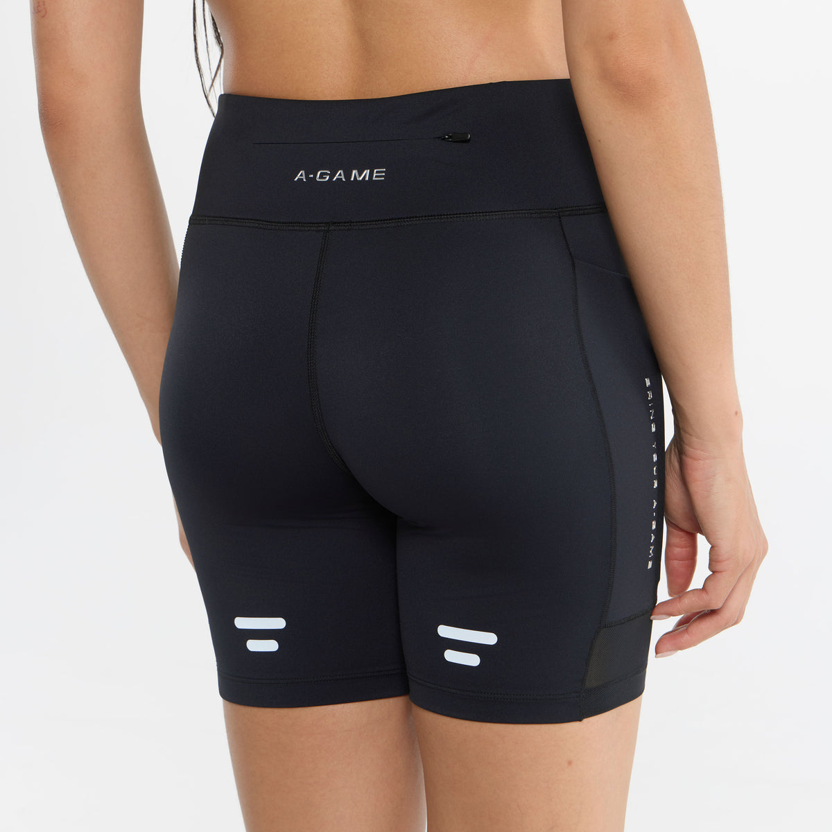Women's Reflective Running Shorts - Black