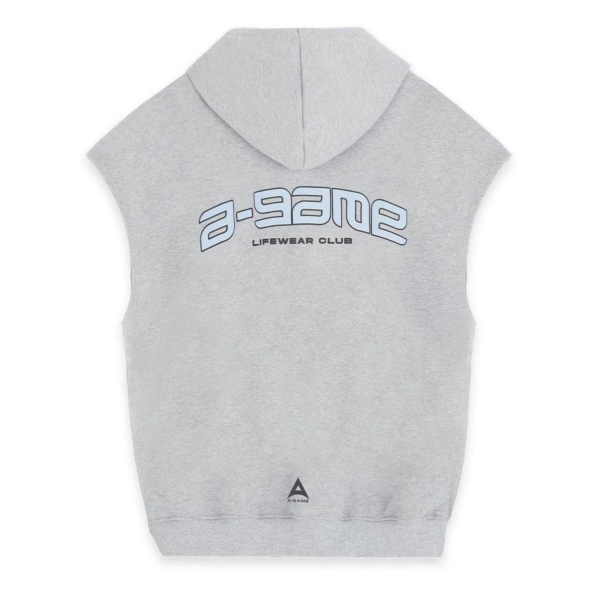 Women's Cropped Sleeveless Hoodie - Grey Marl