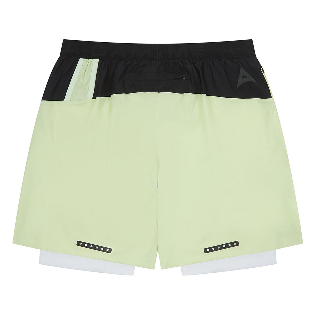 Men's 2-in-1 Shorts - Lime/Black/White