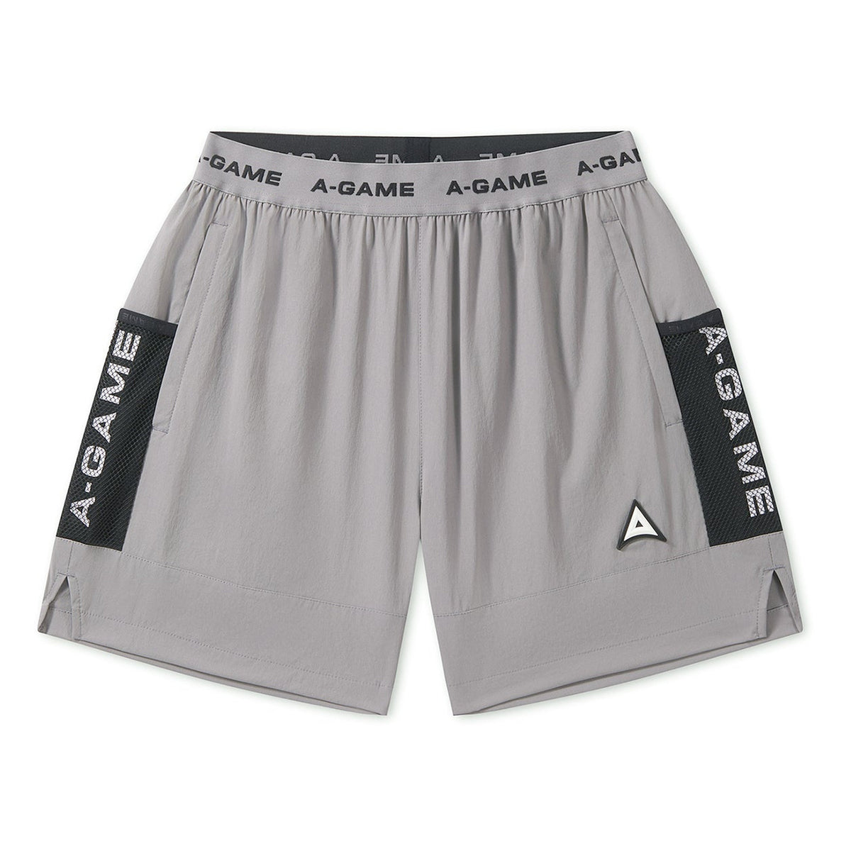 Men's Colour Block Training Shorts - Grey / Black