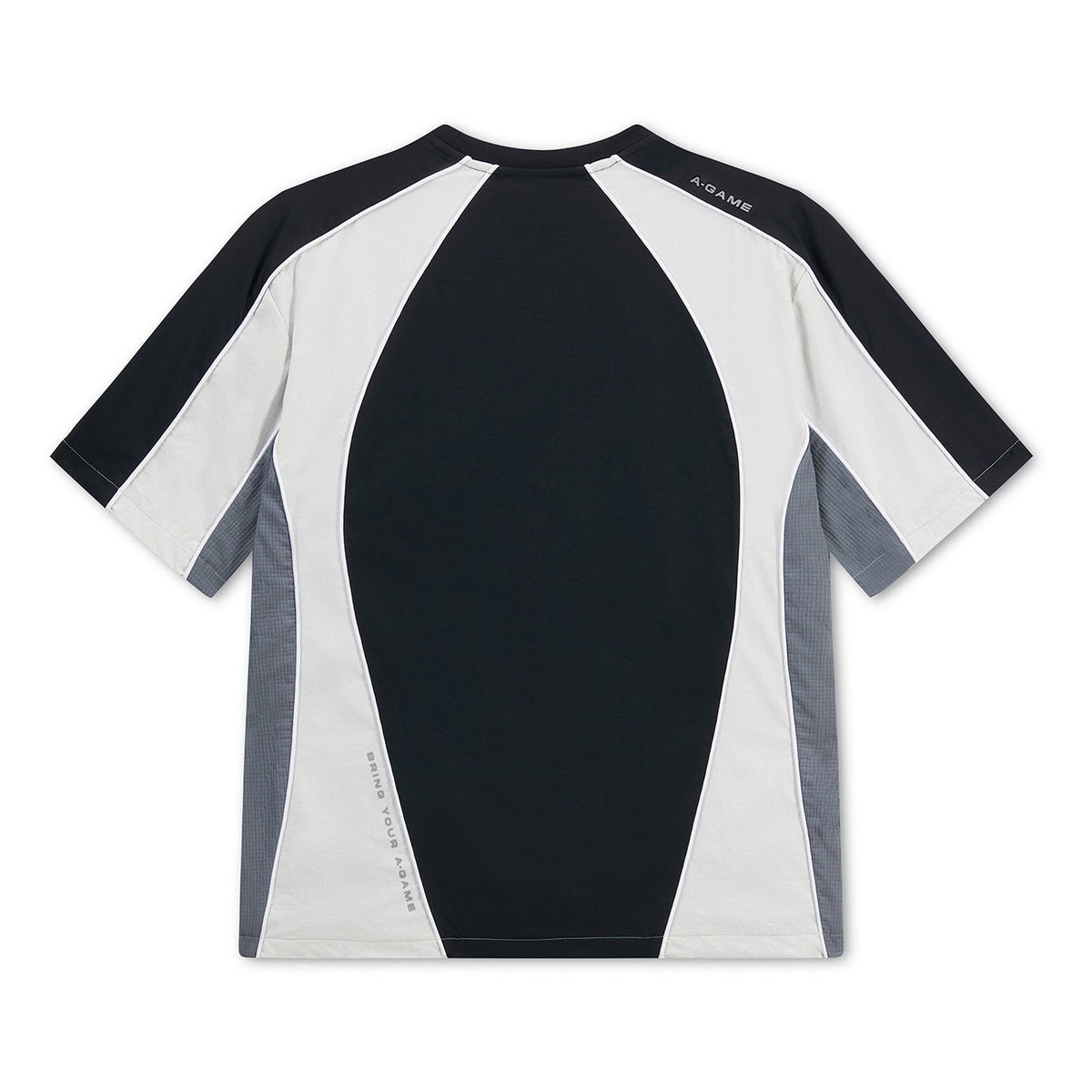Men's Textured T-Shirt - Black / Light Grey