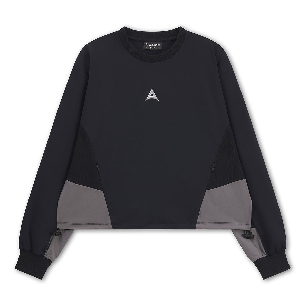 Women's Oversized Track Sweater - Black