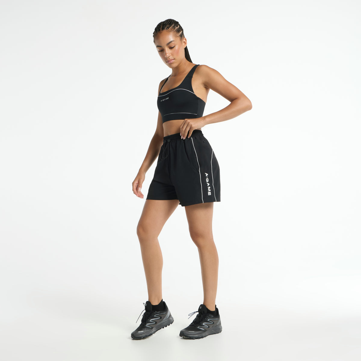 Women's Woven Shorts - Black