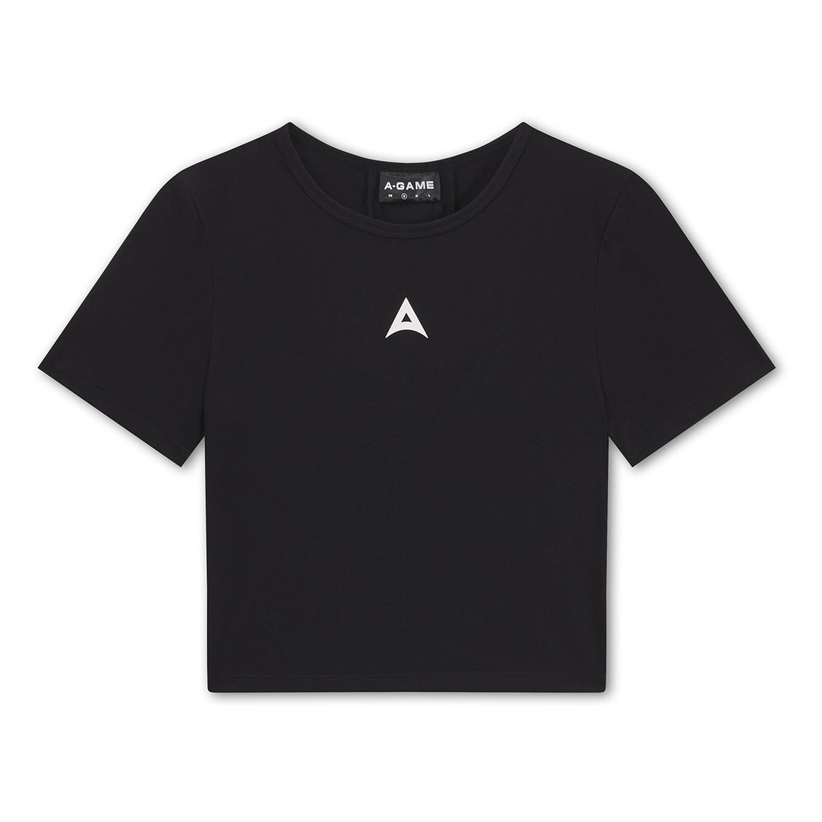 Women's Panel Cropped T-Shirt - Black