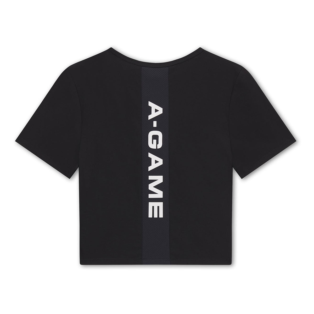 Women's Panel Cropped T-Shirt - Black