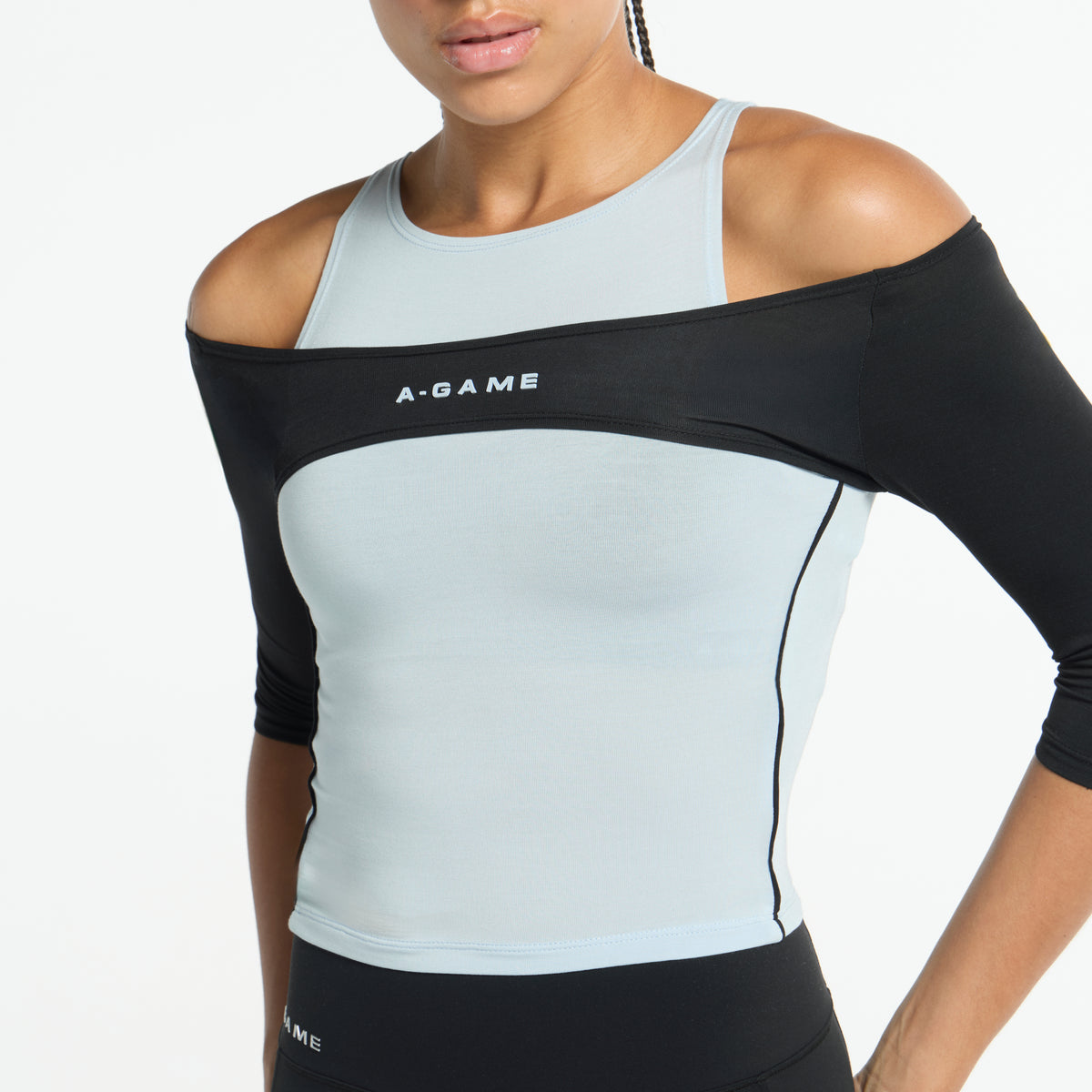 Women's Layered Tank - Pale Blue