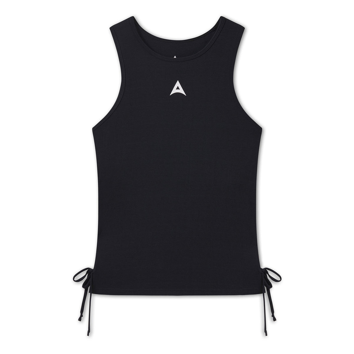 Women's Ruched Side Tank - Black