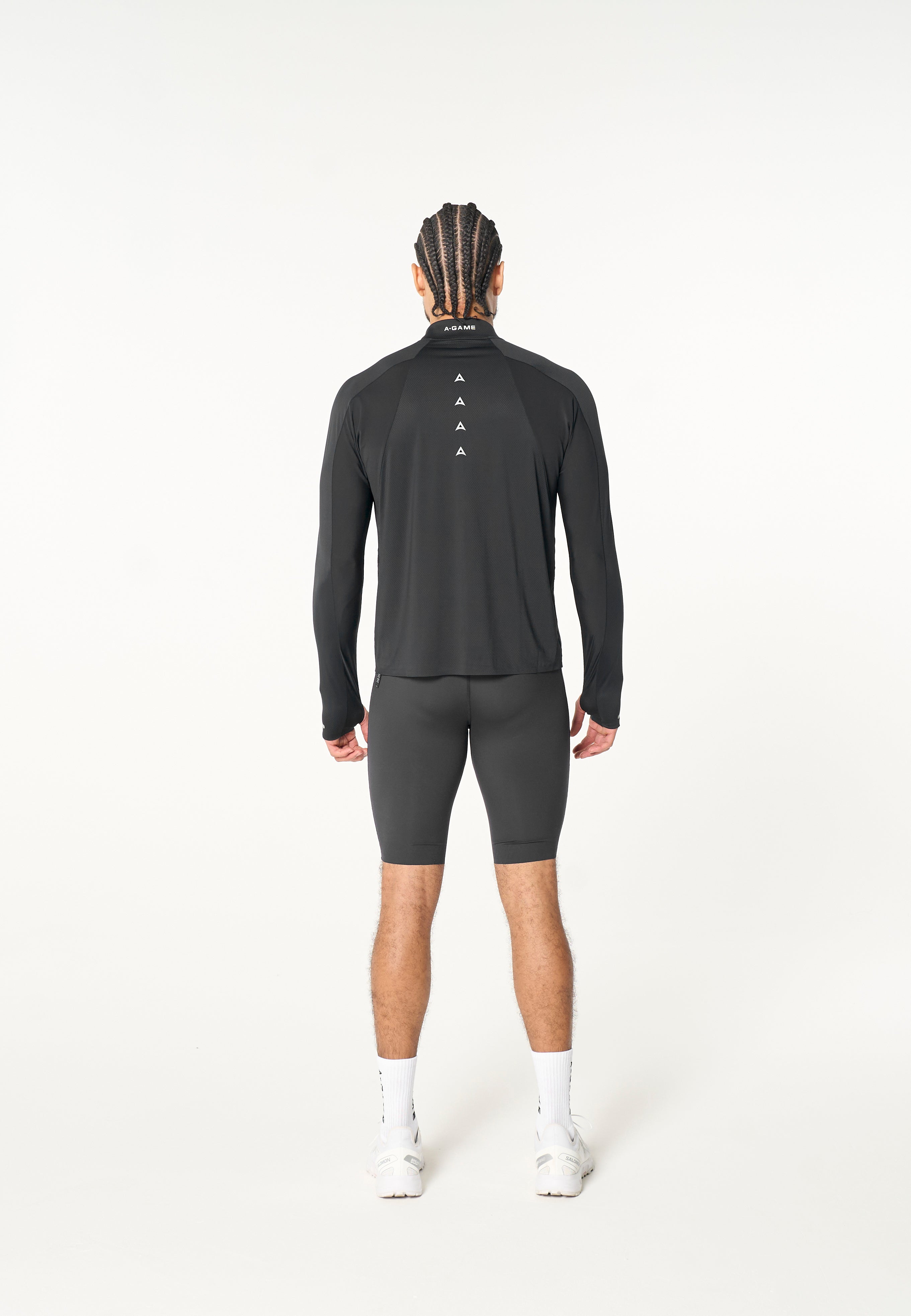 Men's Core Long Sleeve 1/4 Zip - Black