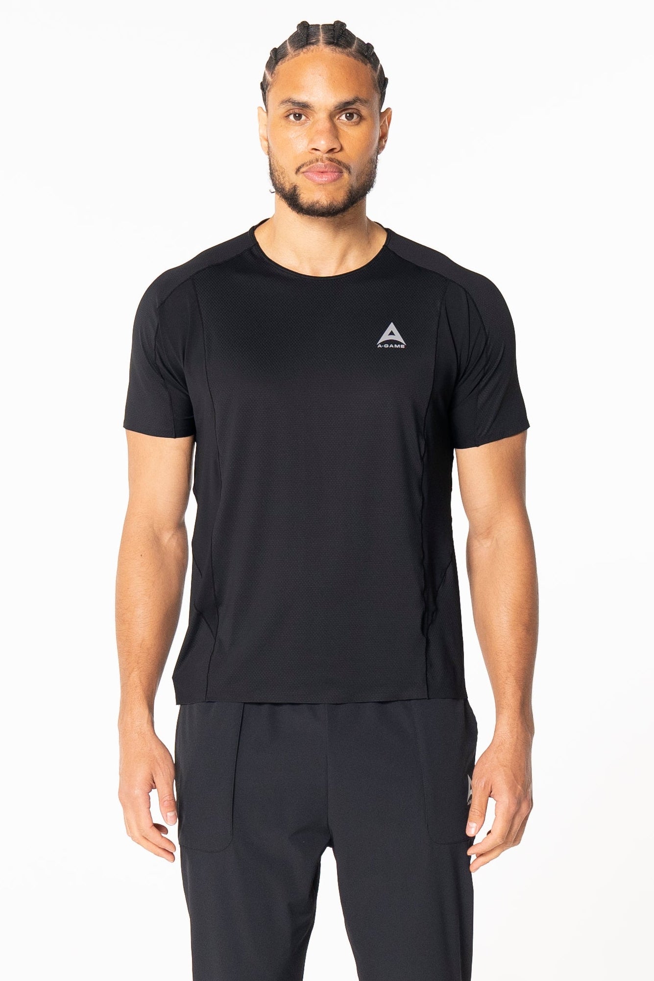 Men's Panel Performance T-Shirt - Black
