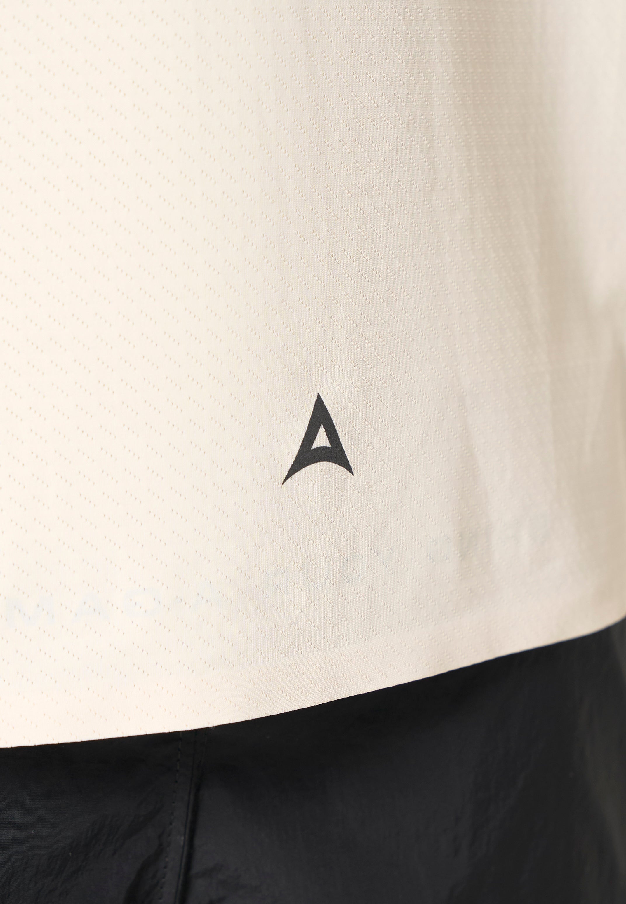 Men's Mesh T-Shirt - Beige / Black