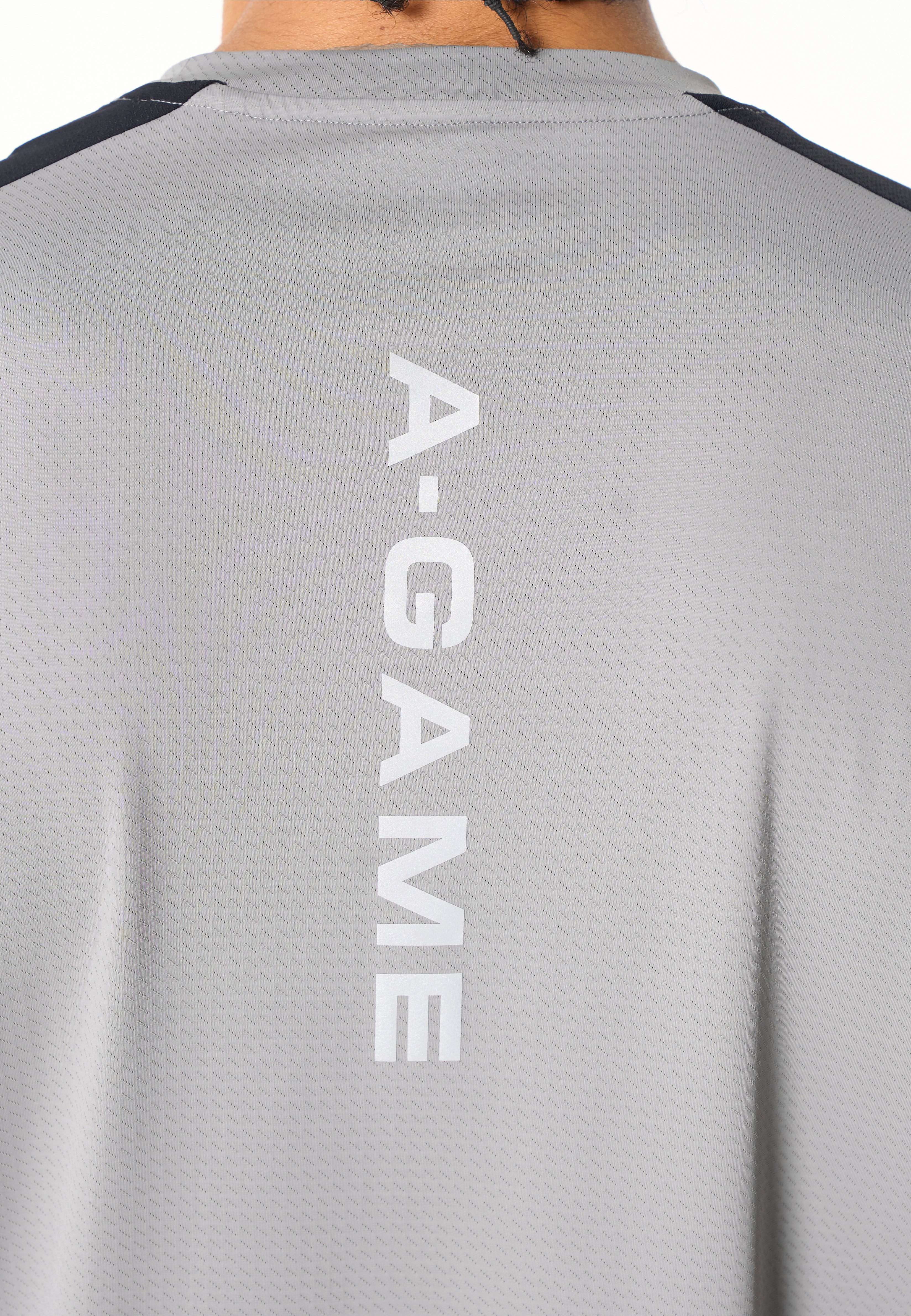 Men's Mesh T-Shirt - Grey / Black