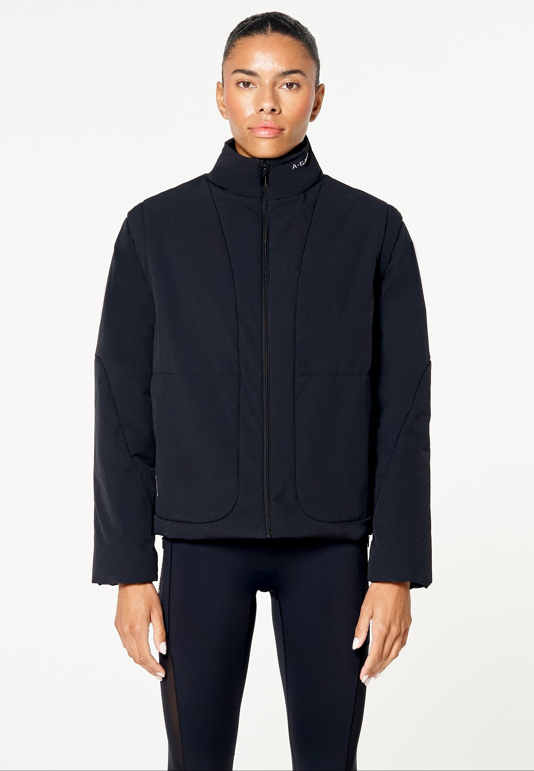 WOMENS LIGHT WEIGHT PADDED JACKET - BLACK