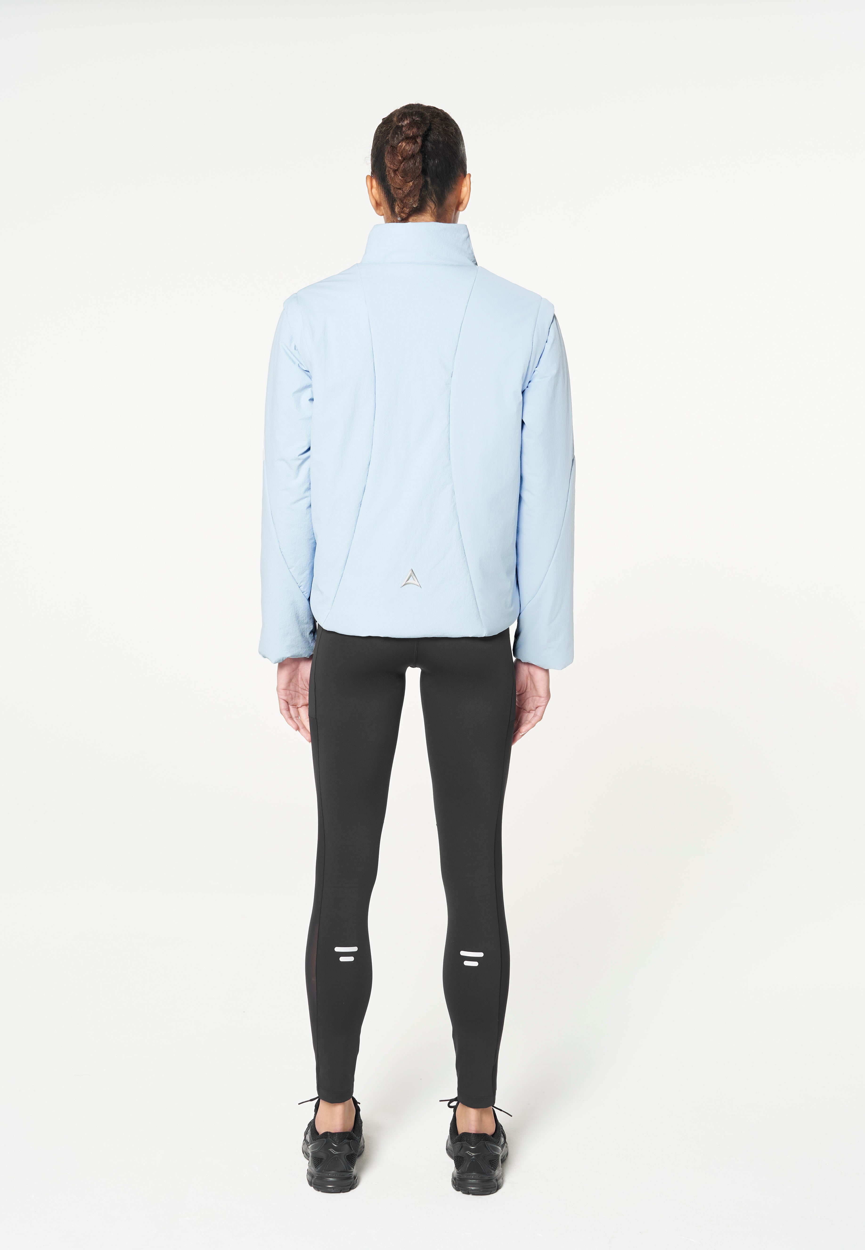 WOMENS LIGHT WEIGHT PADDED JACKET - PALE BLUE