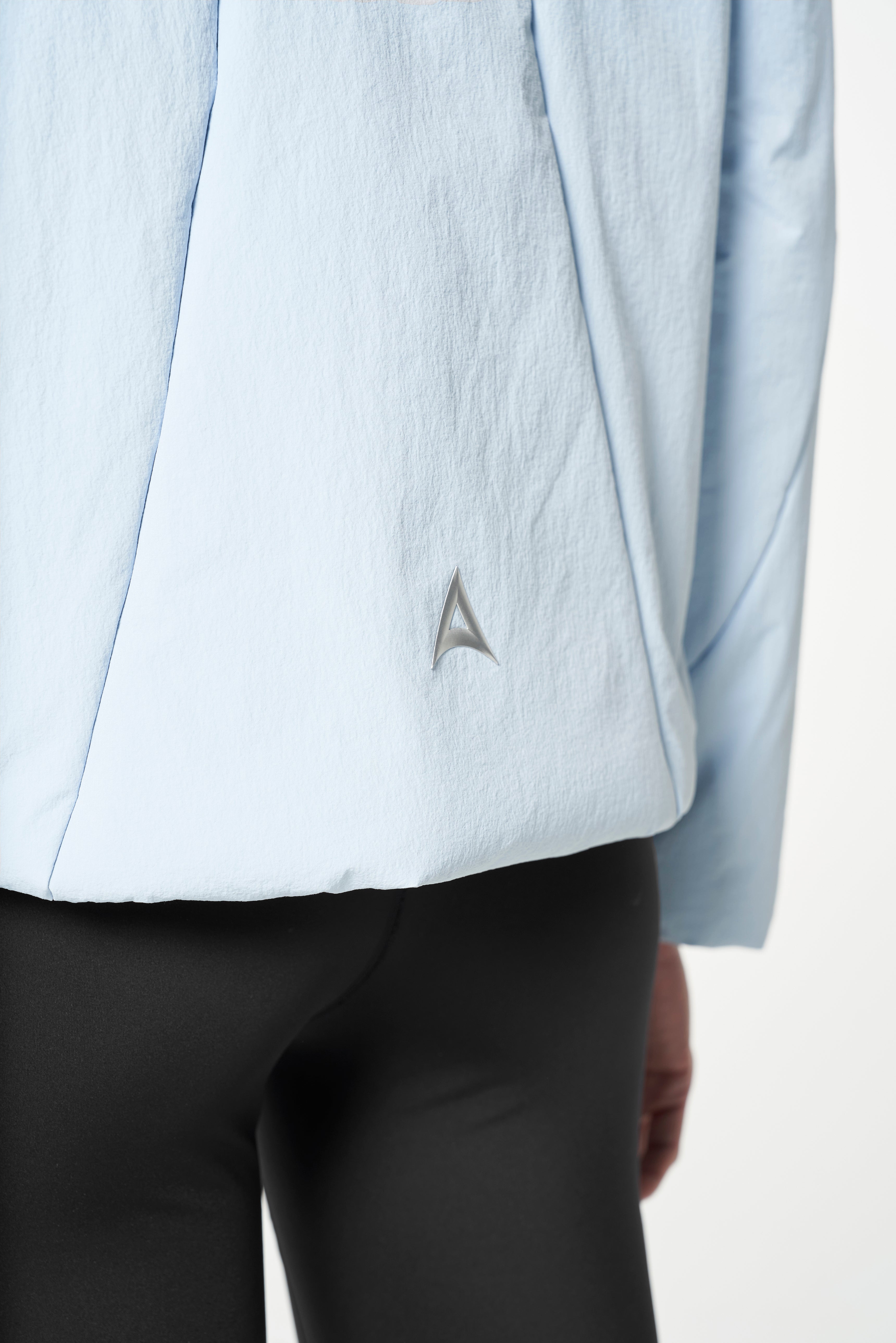 WOMENS LIGHT WEIGHT PADDED JACKET - PALE BLUE