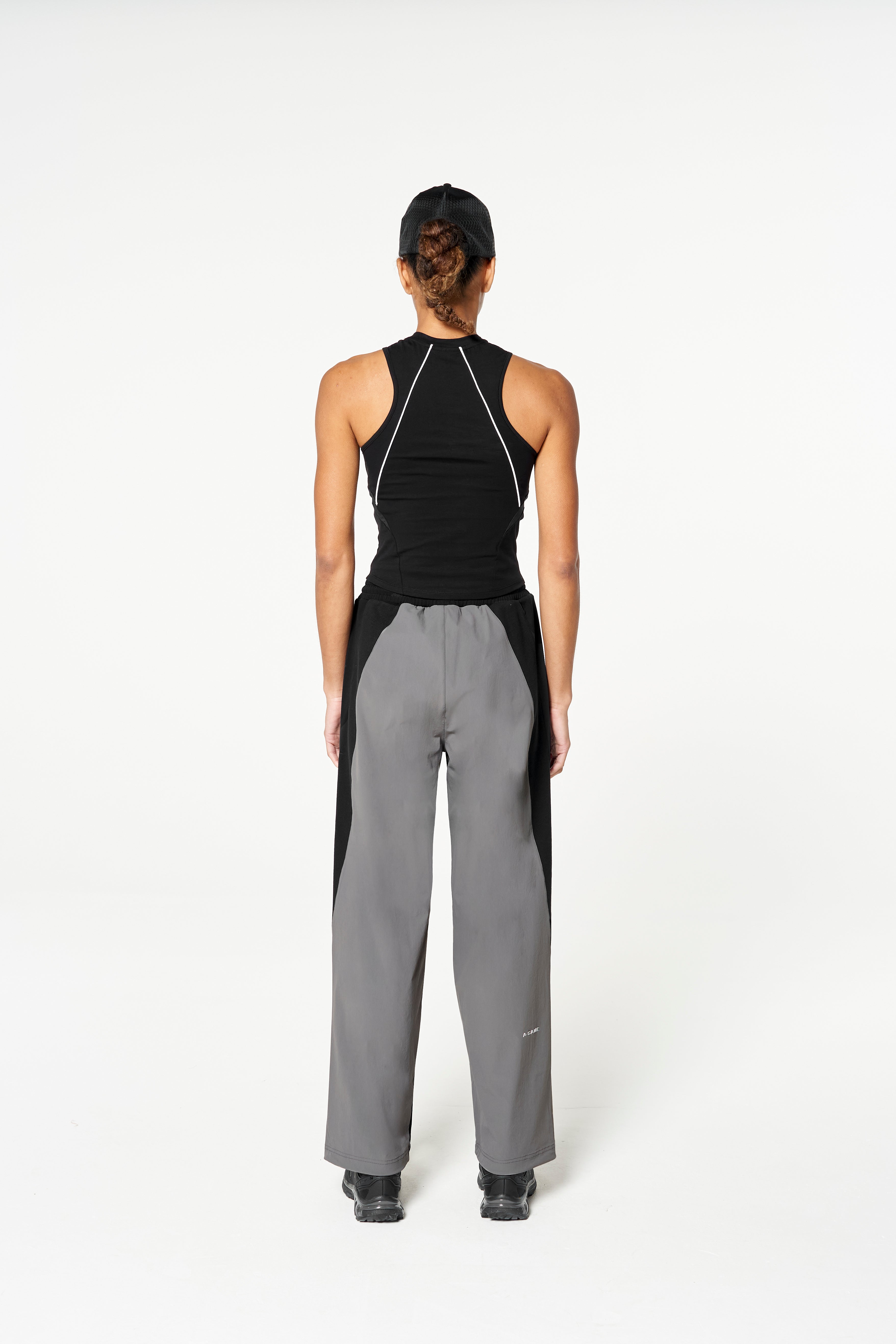 WOMENS LIFEWEAR FITTED HIGH NECK VEST - BLACK