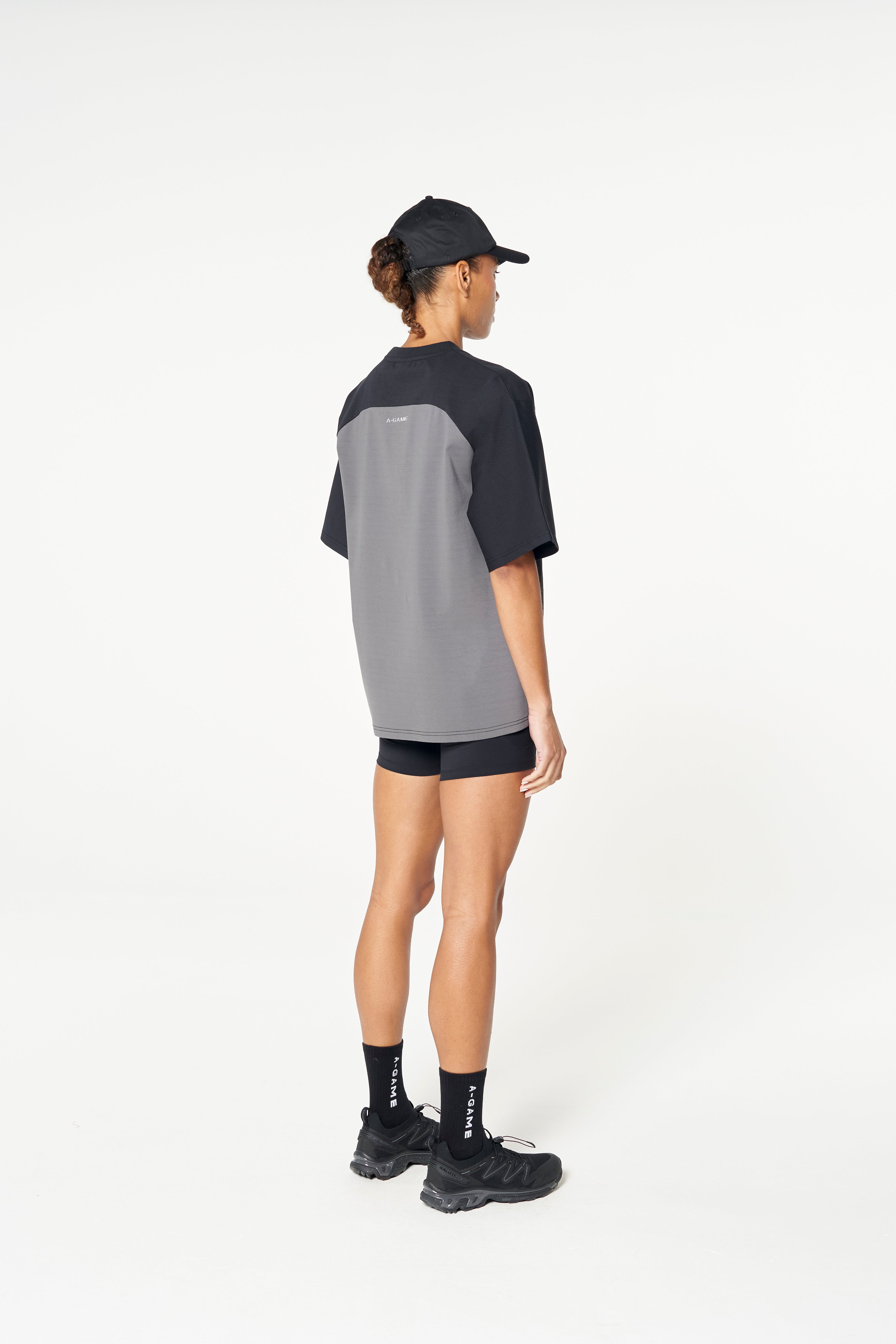 WOMENS LIFEWEAR OVERSIZED T-SHIRT - BLACK