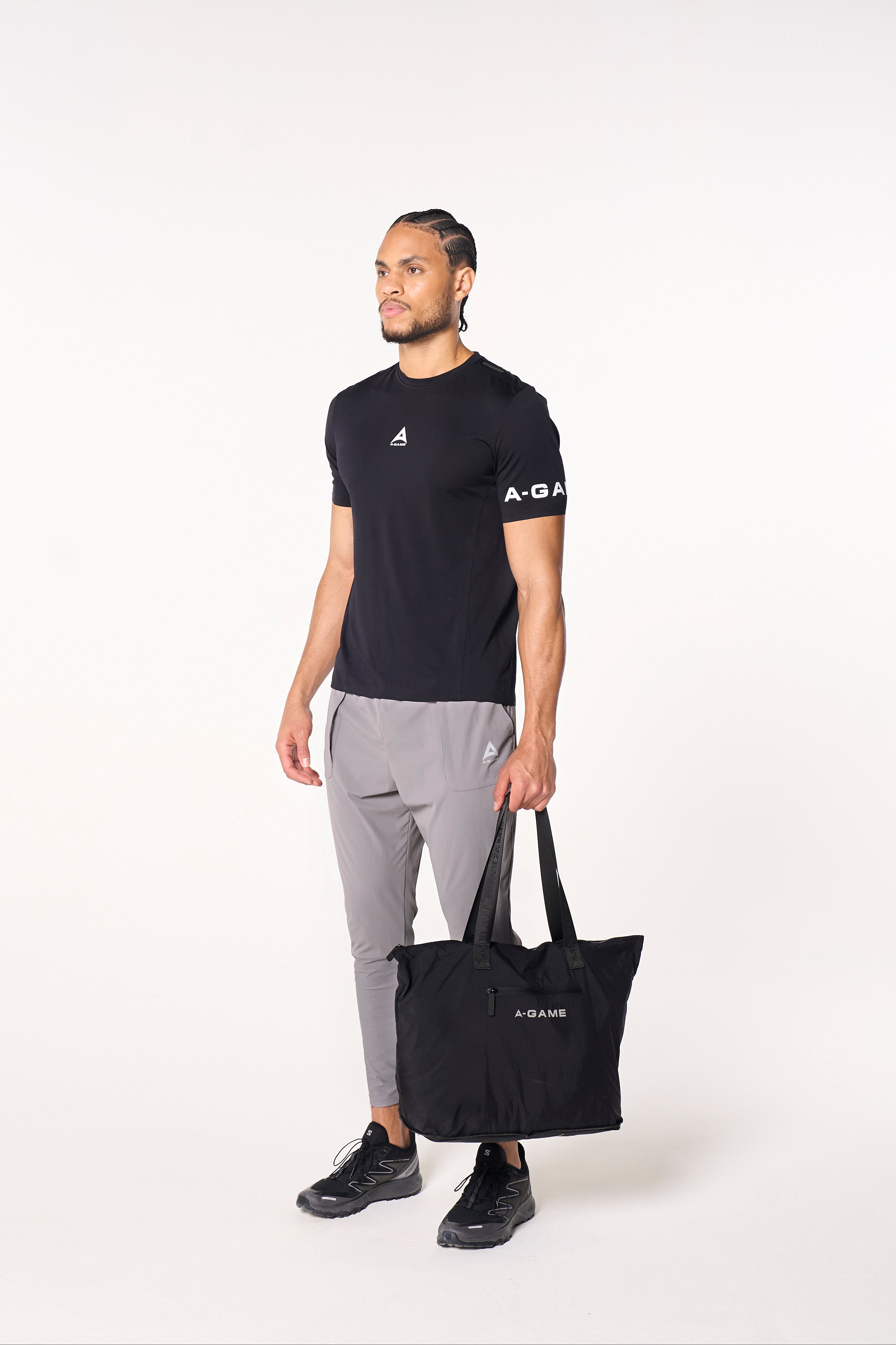 MENS A-GAME PERFORMANCE TRAINING T-SHIRT - BLACK