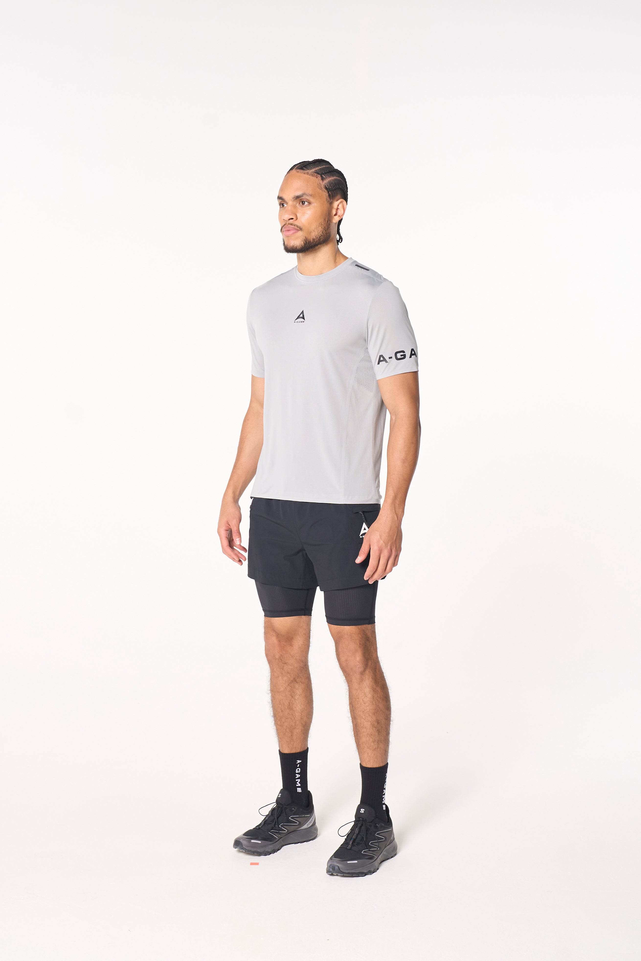 Men's 2-in-1 Cargo Shorts - Black