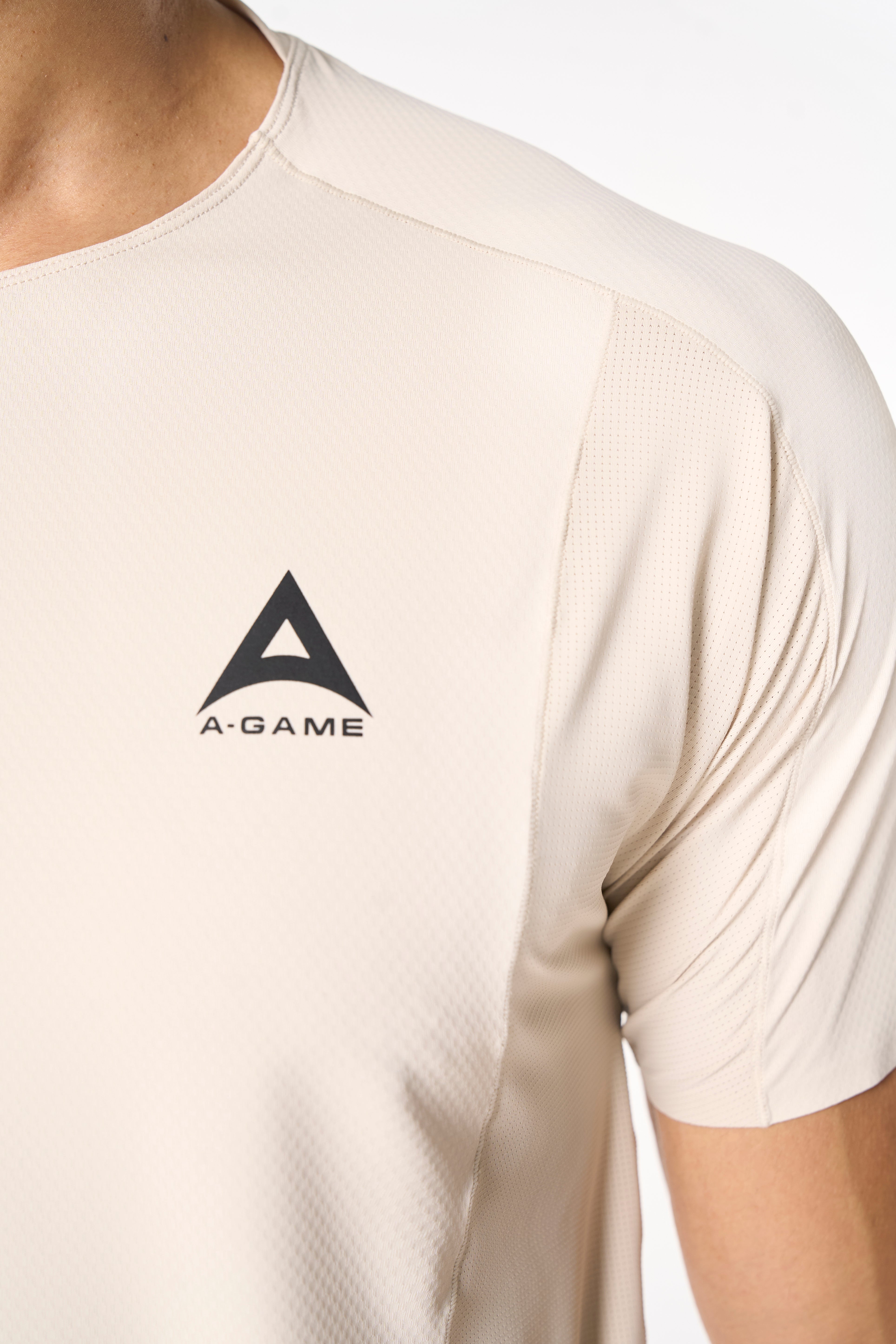 Men's Mesh Performance T-Shirt - Beige