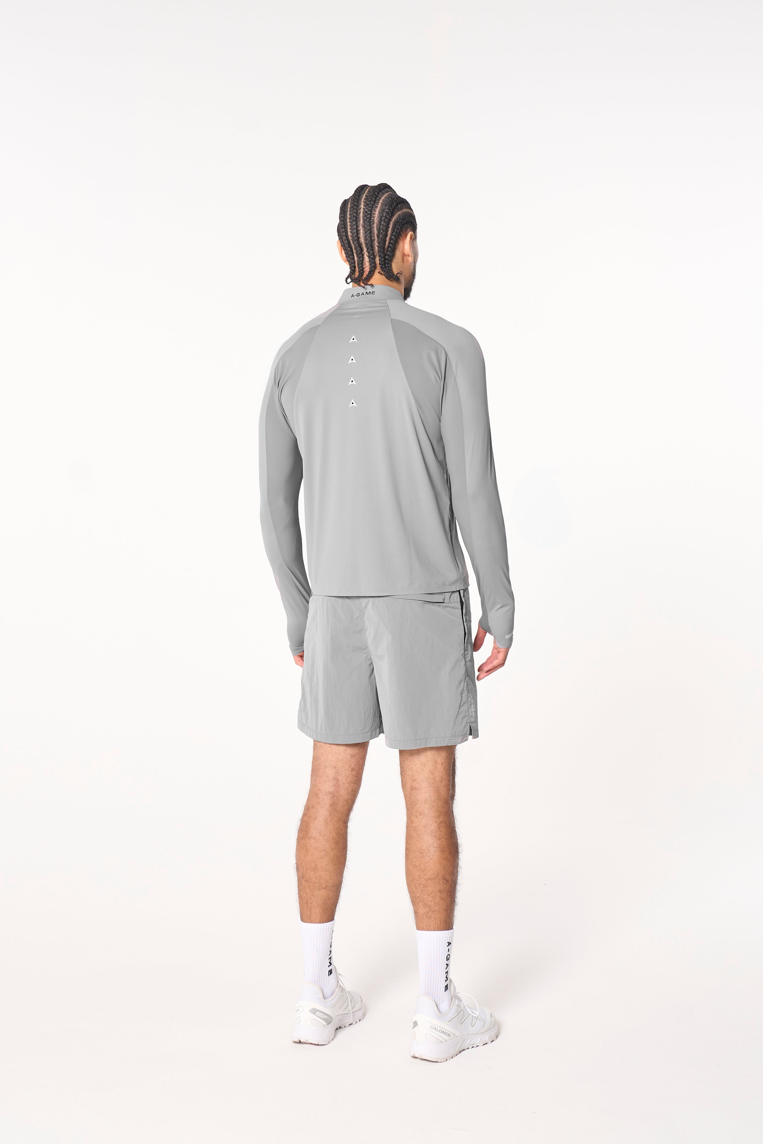 Men's Core Long Sleeve 1/4 Zip - Grey