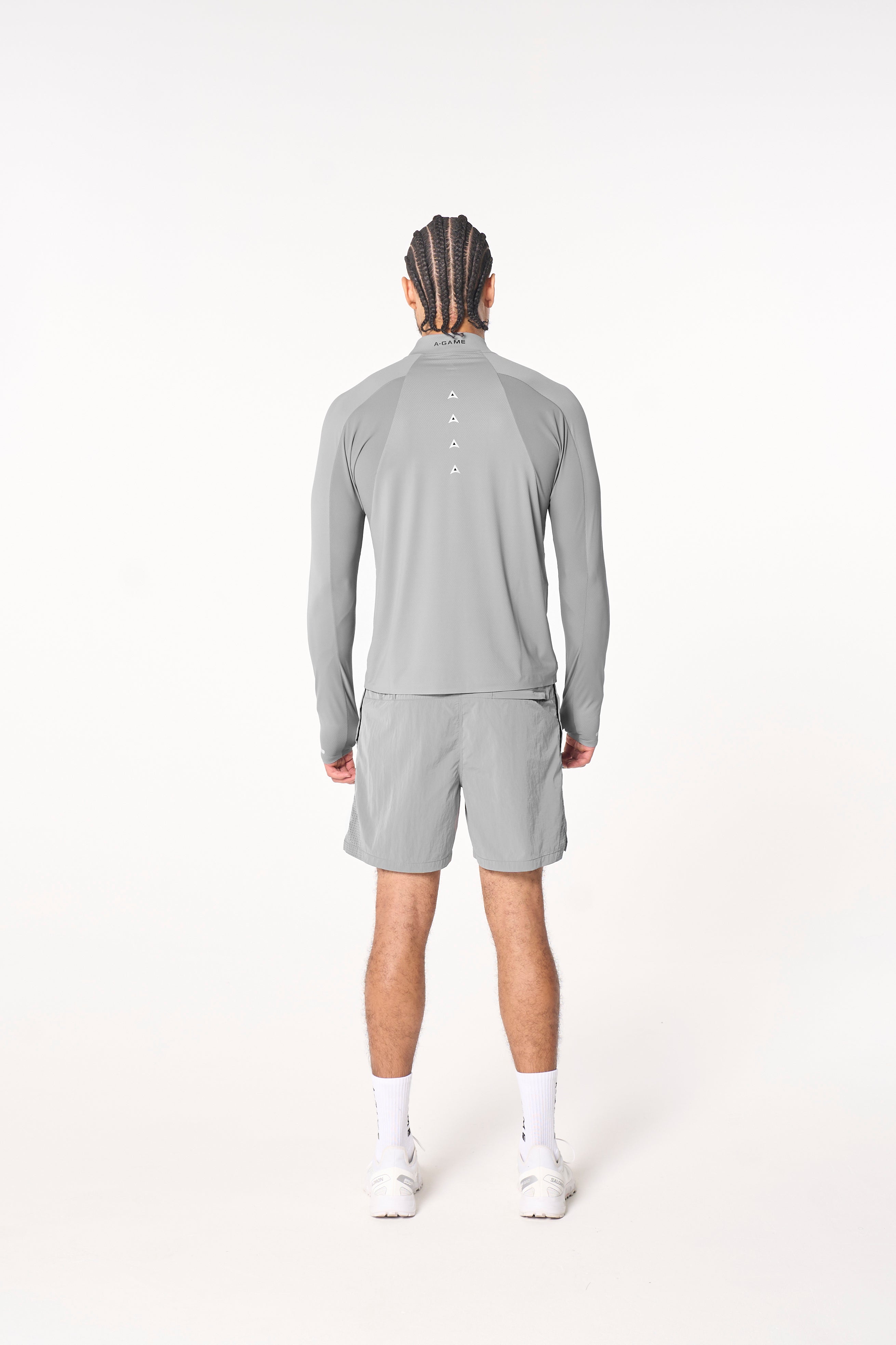 Men's Core Long Sleeve 1/4 Zip - Grey