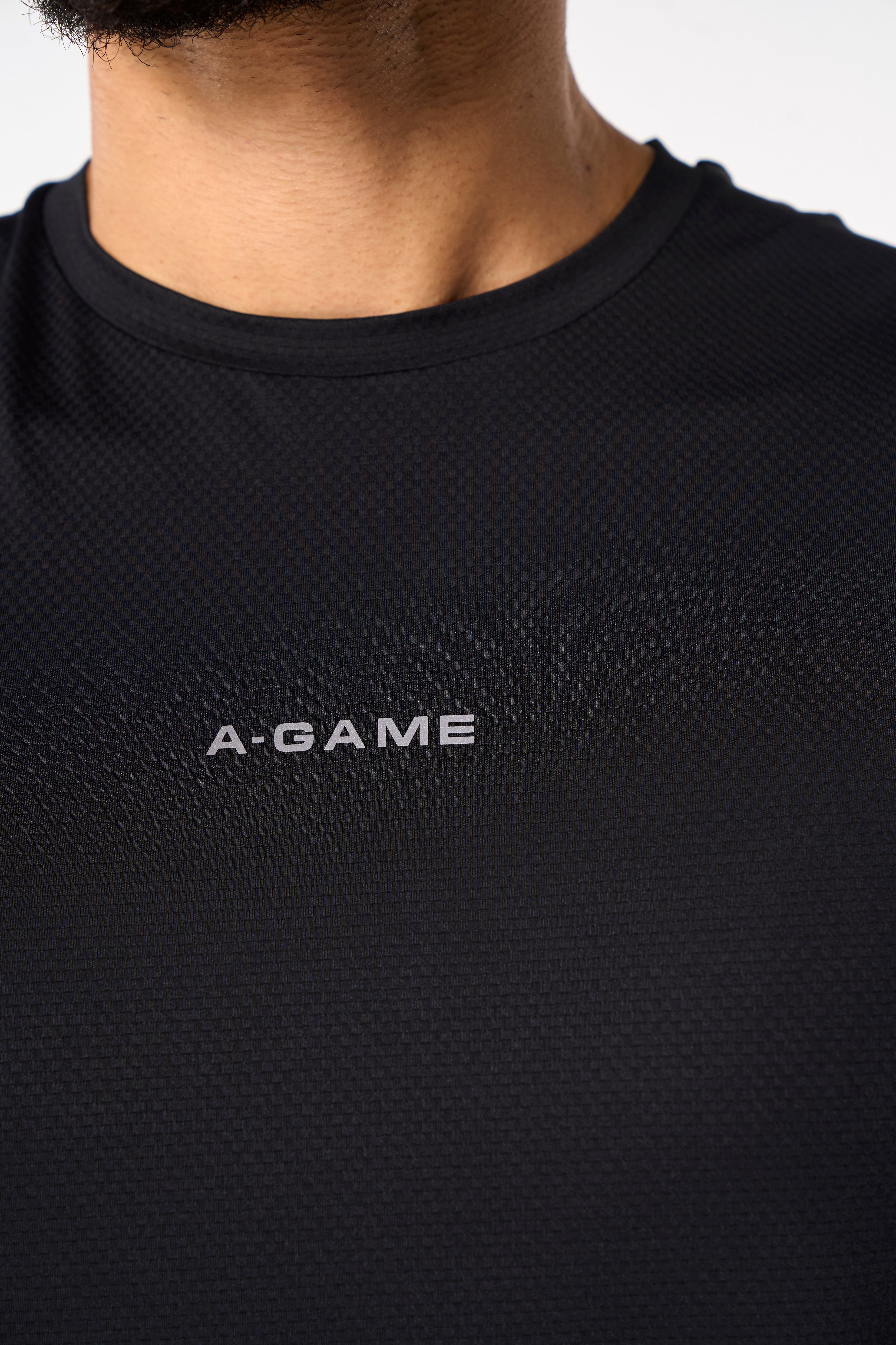 Men's Mesh Panelled Tank - Black