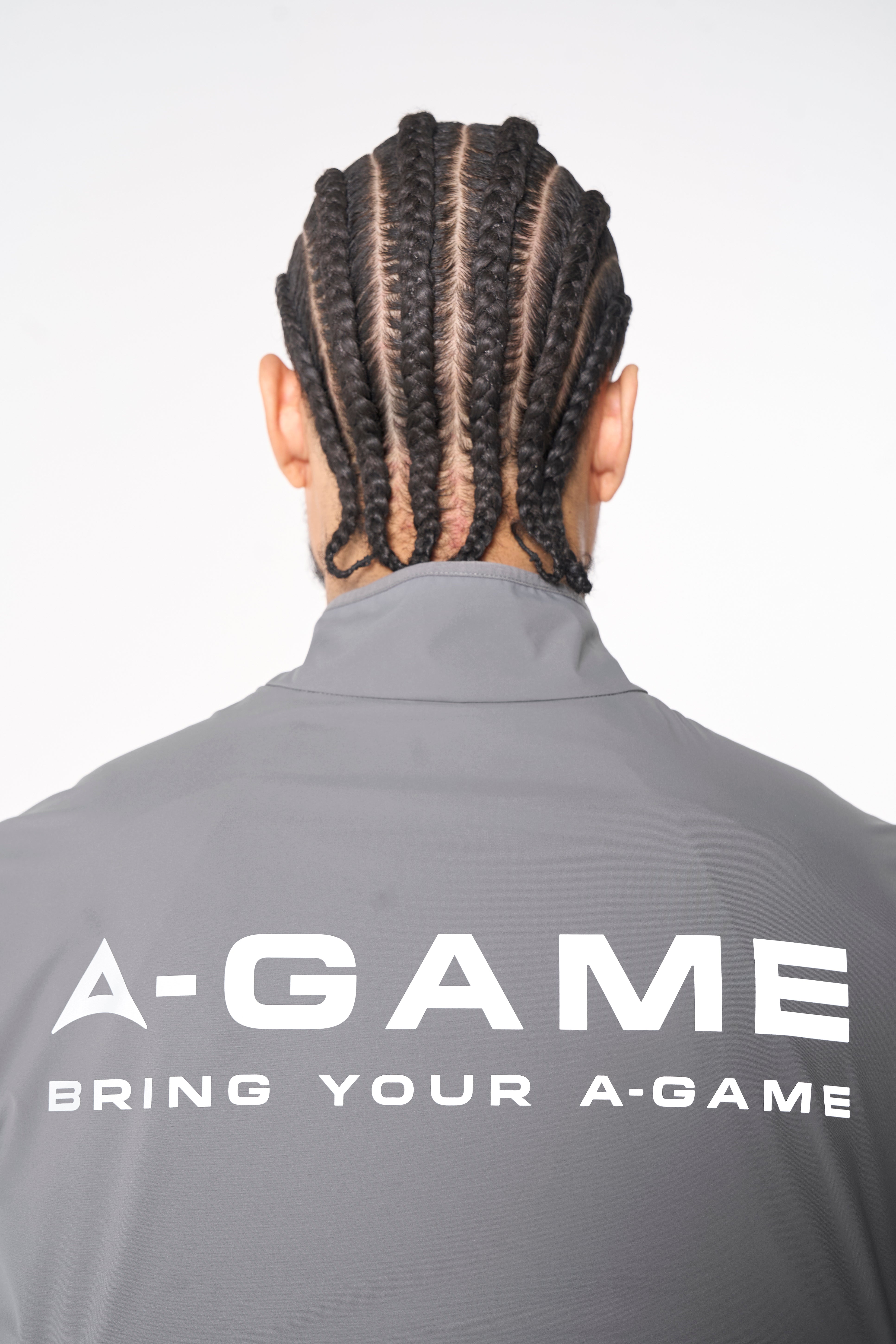 MENS LIGHTWEIGHT WINDBREAKER JACKET - DK GREY