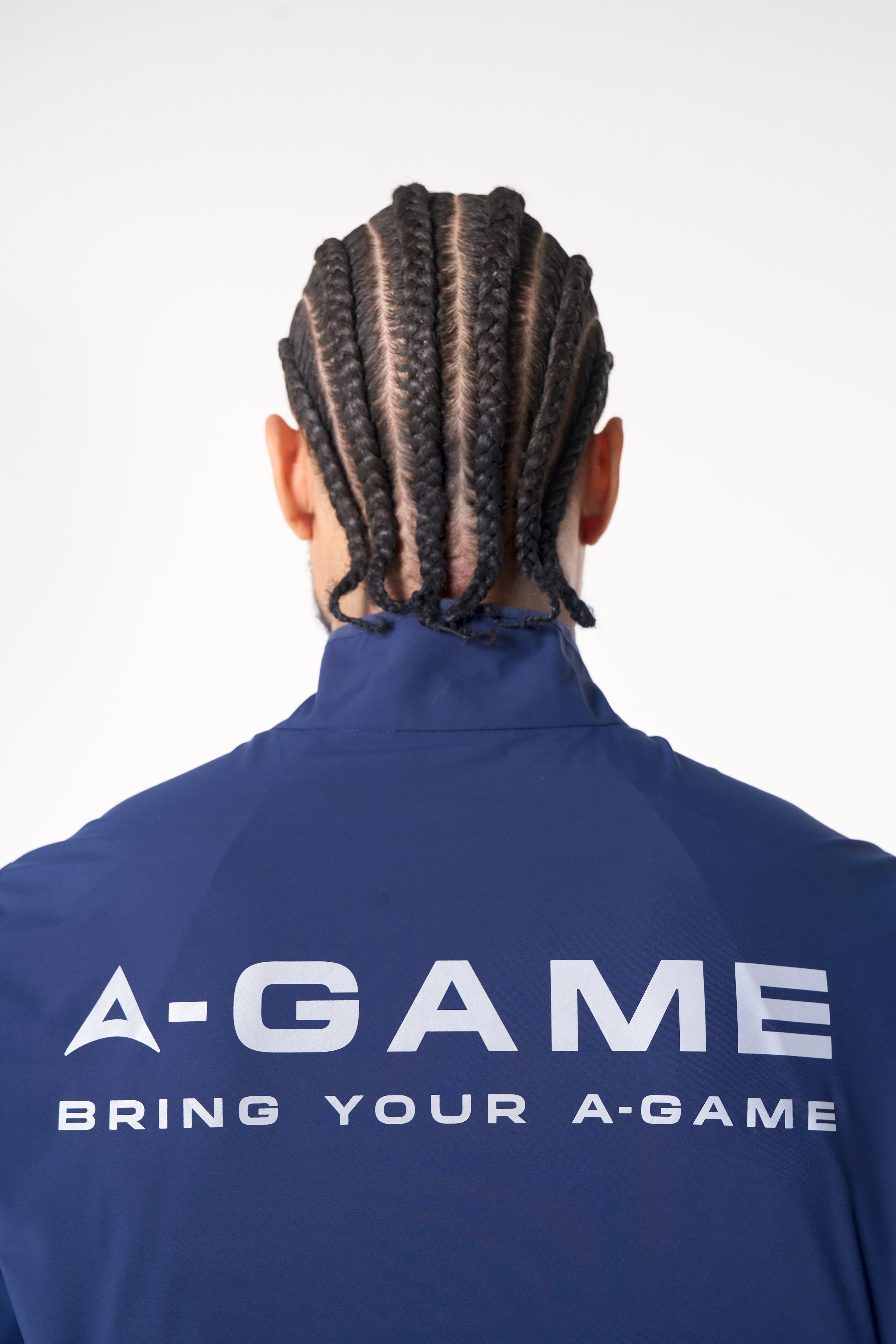 MENS LIGHTWEIGHT WINDBREAKER JACKET - NAVY / COBALT BLUE