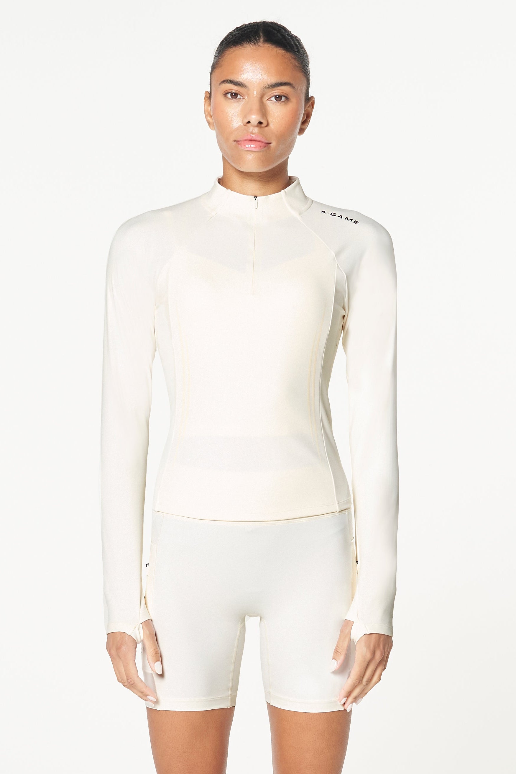 Women's Core Training 1/4 Zip - Ecru