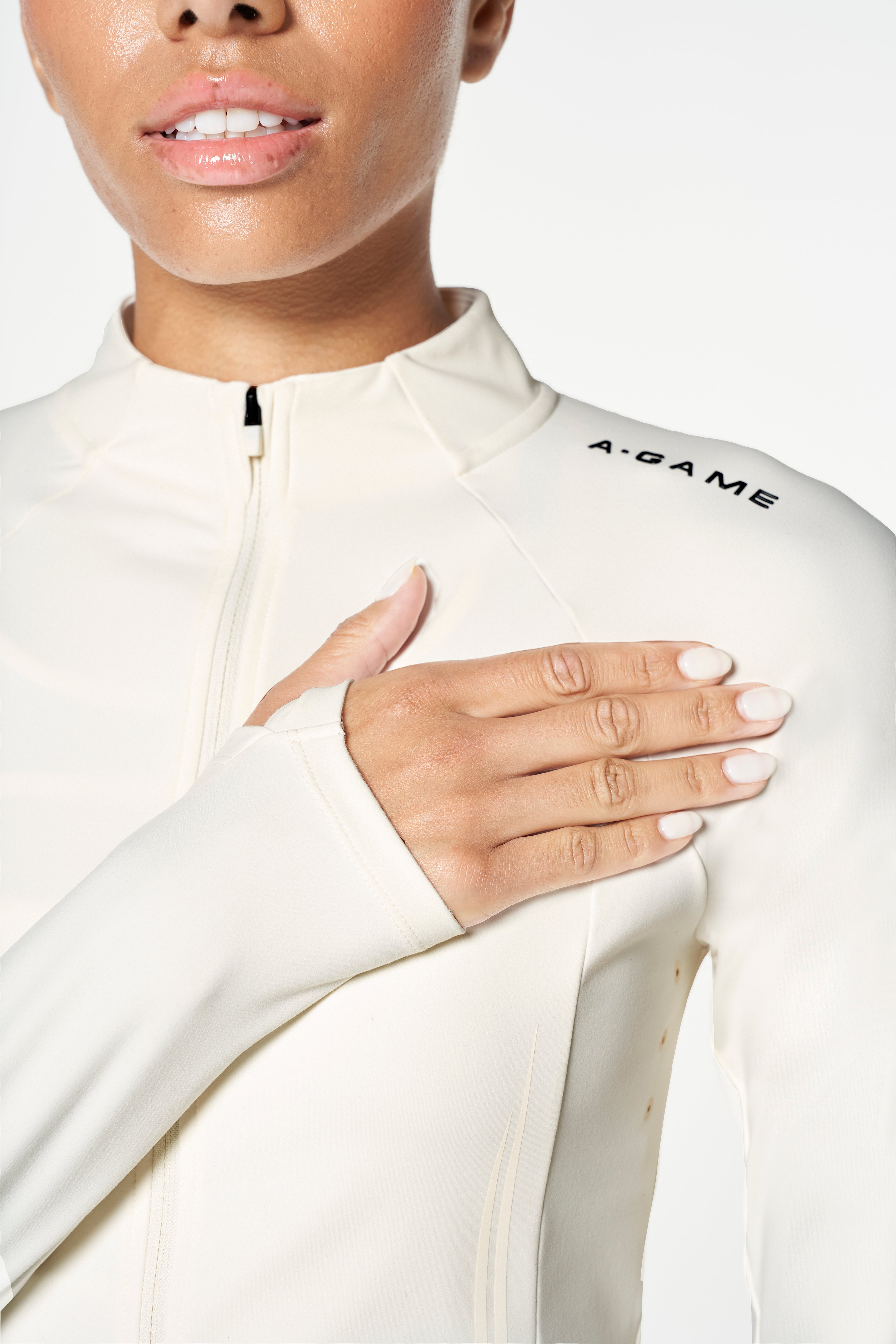 Women's Zip Through - Ecru