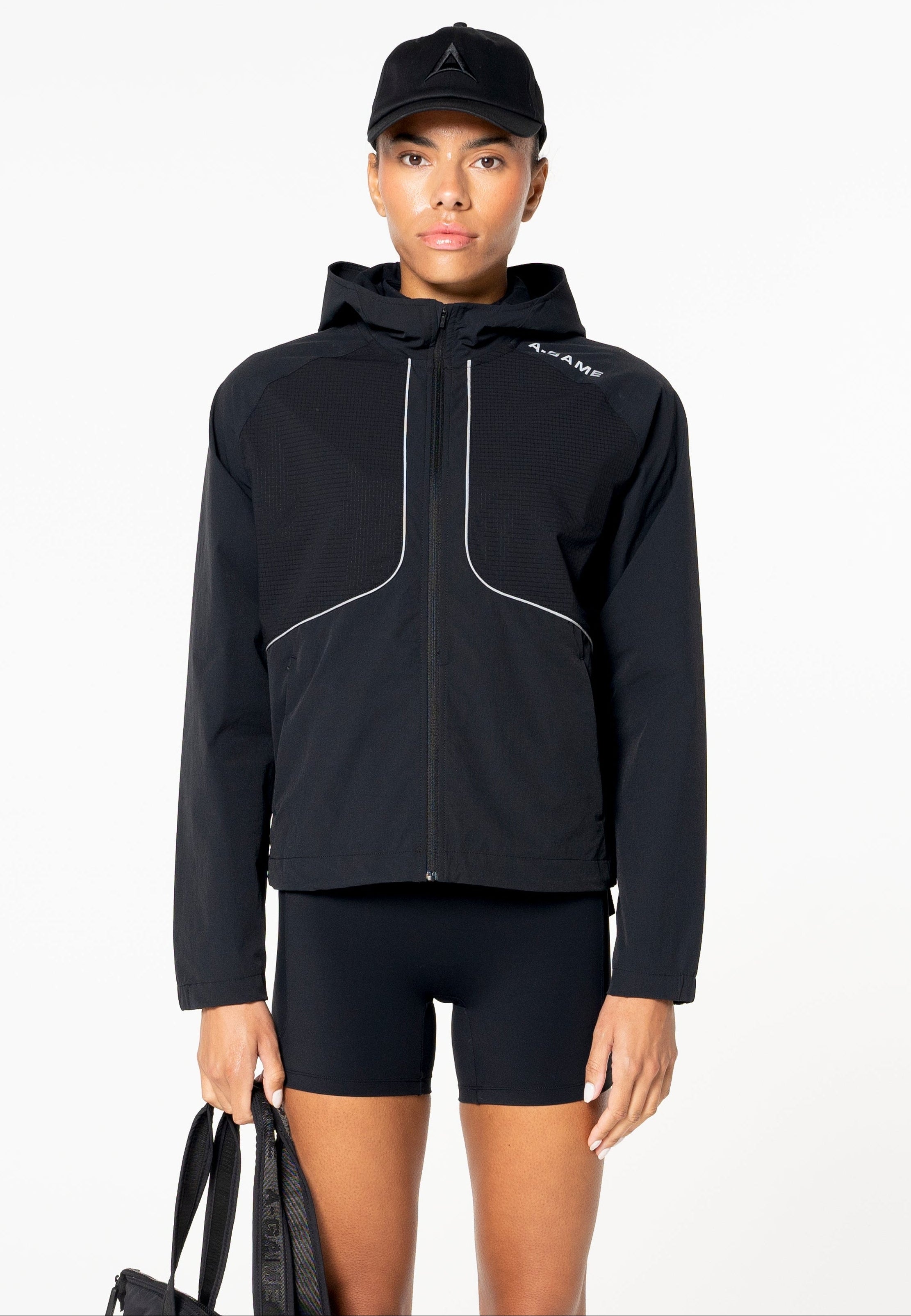 WOMENS LIGHTWEIGHT SHELL JACKET - BLACK