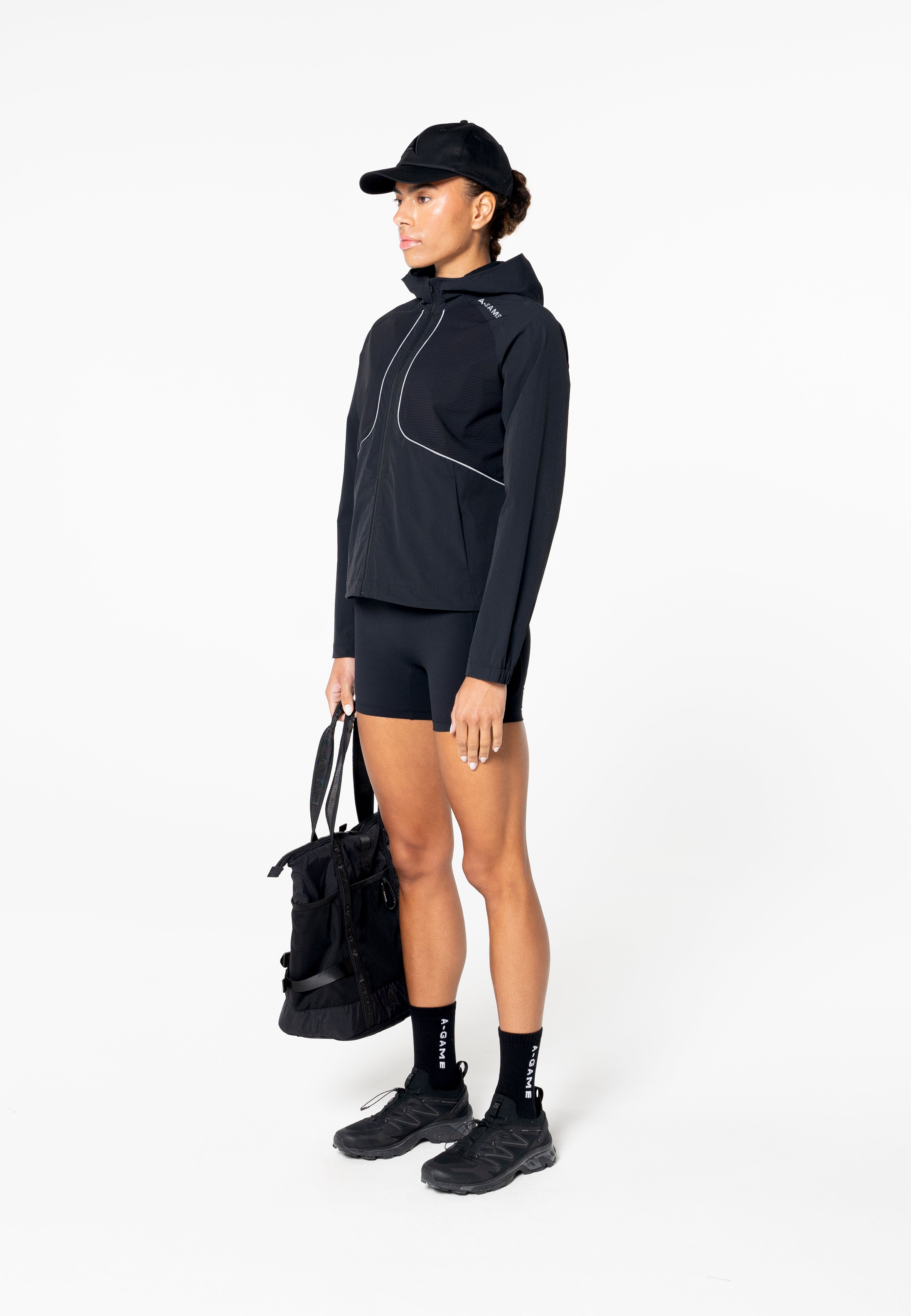 WOMENS LIGHTWEIGHT SHELL JACKET - BLACK