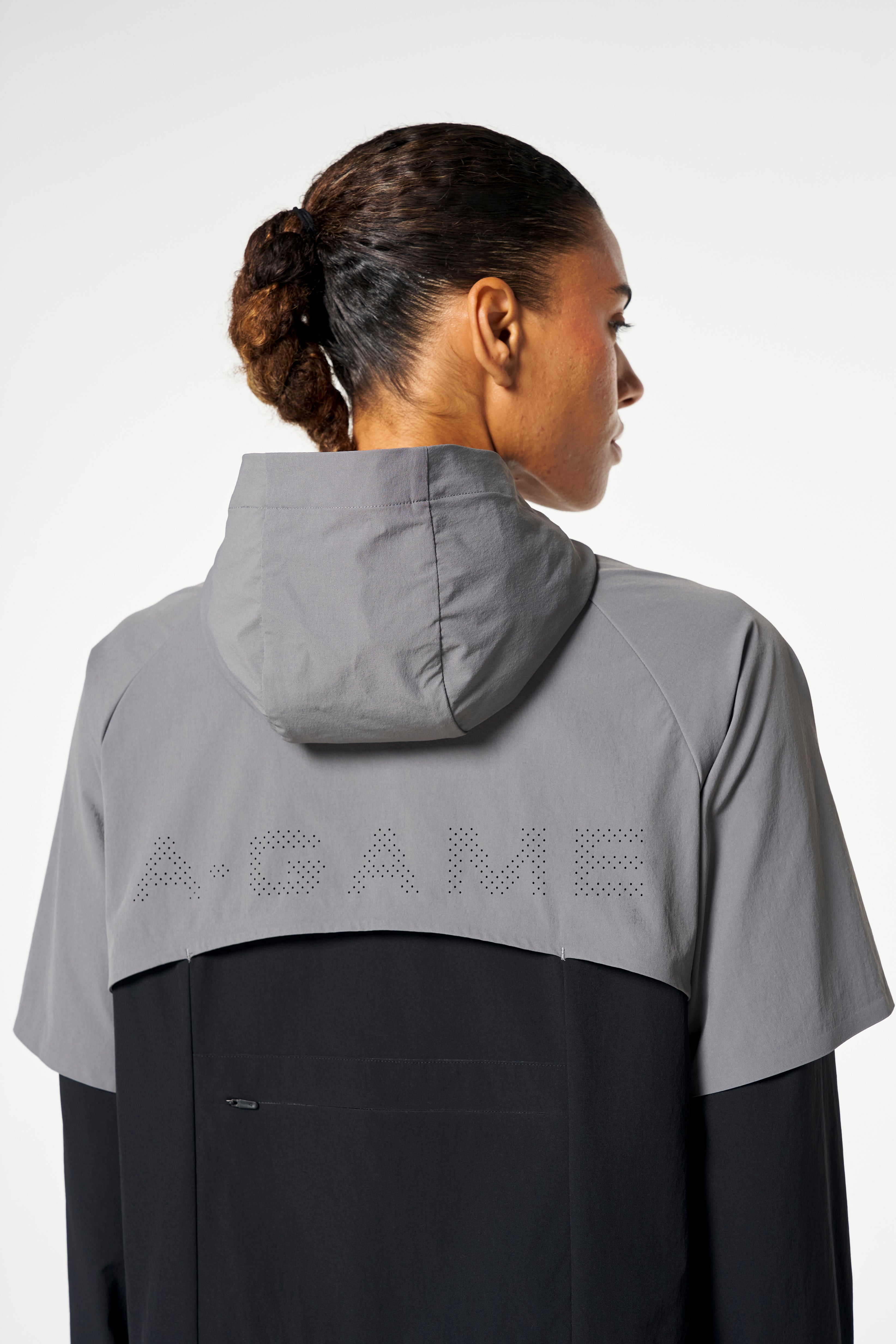 WOMENS QUARTER ZIP JACKET - BLACK