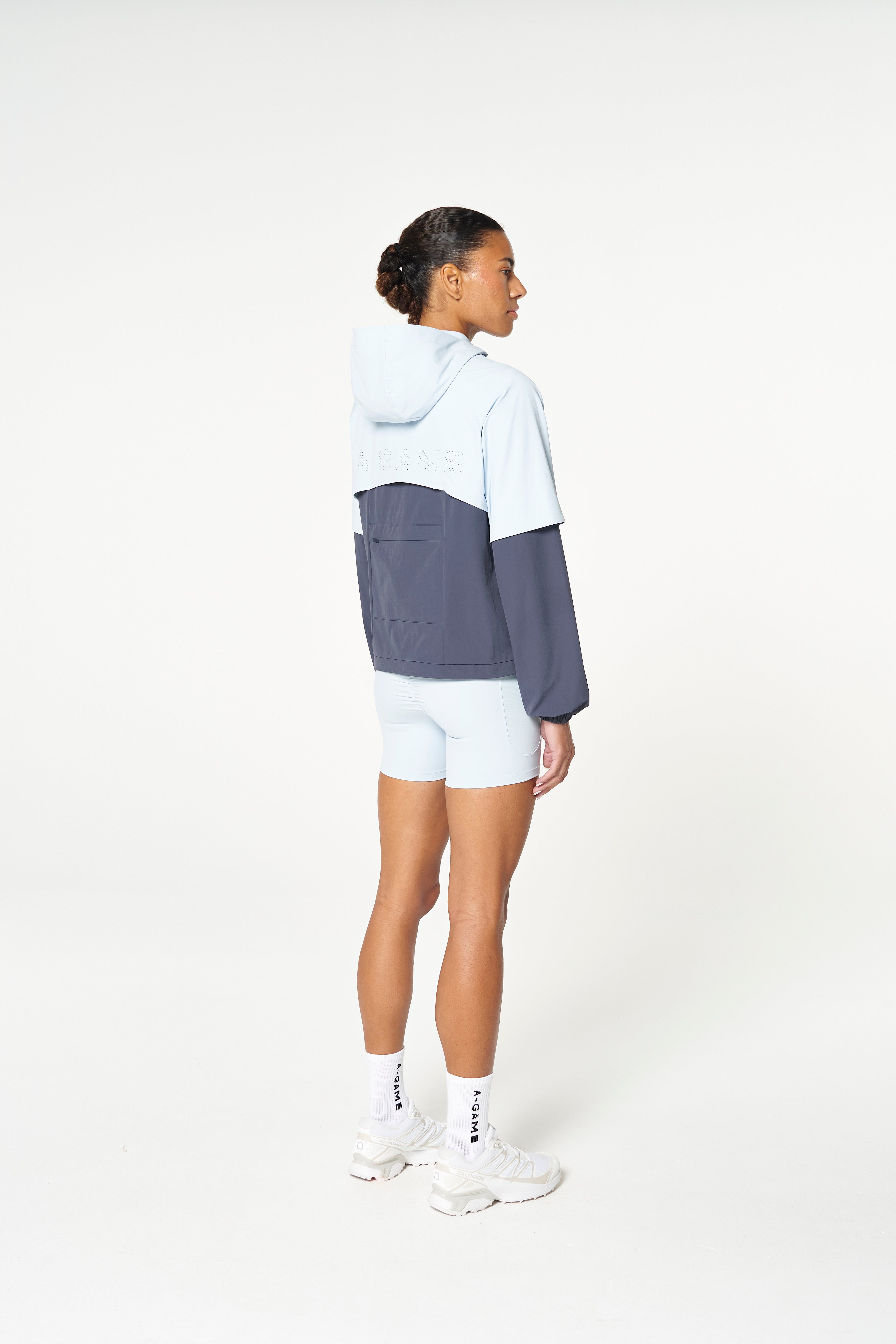 WOMENS QUARTER ZIP JACKET - BLUE