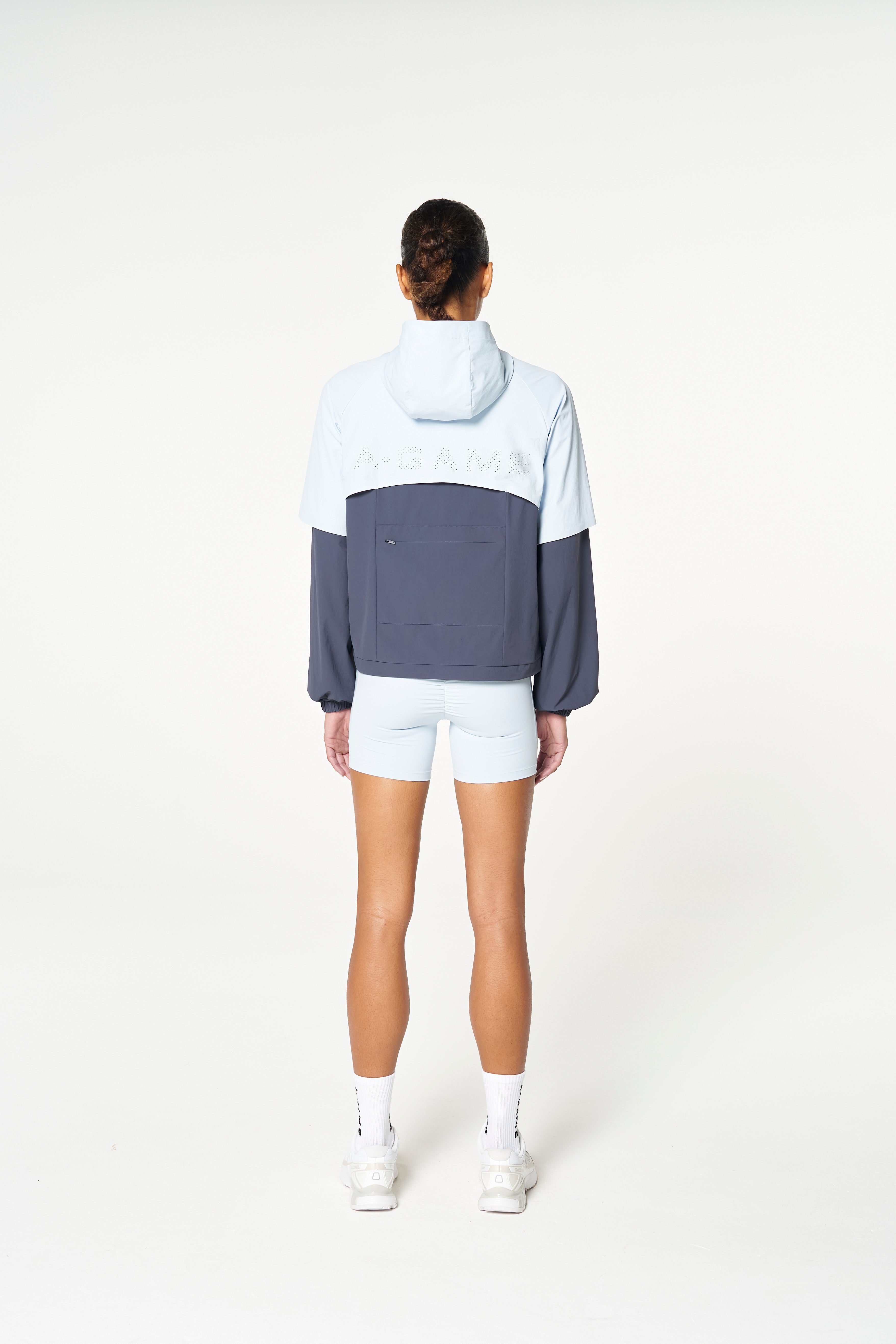 WOMENS QUARTER ZIP JACKET - BLUE