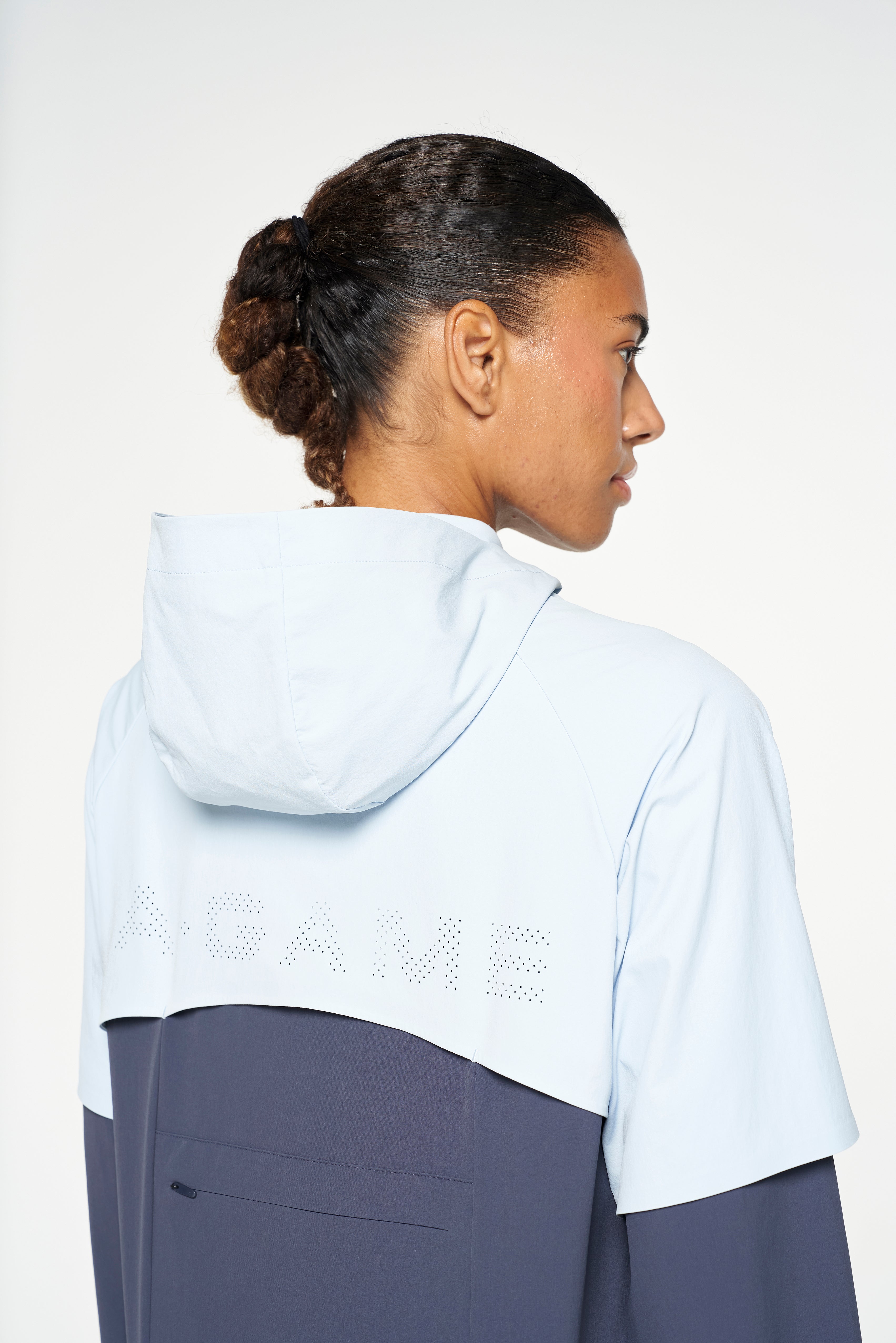 WOMENS QUARTER ZIP JACKET - BLUE