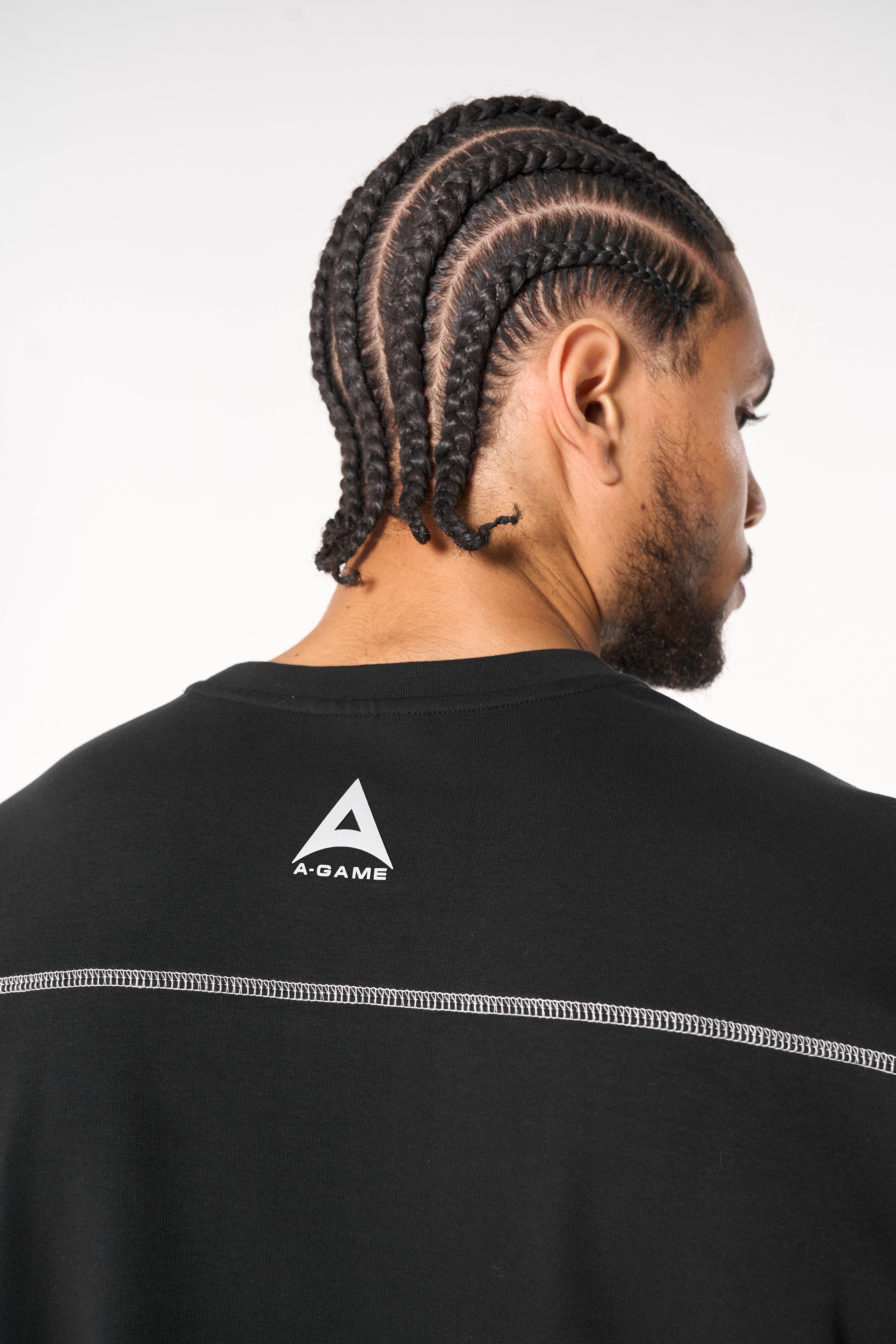 Men's Seam Detail Tech T-Shirt - Black