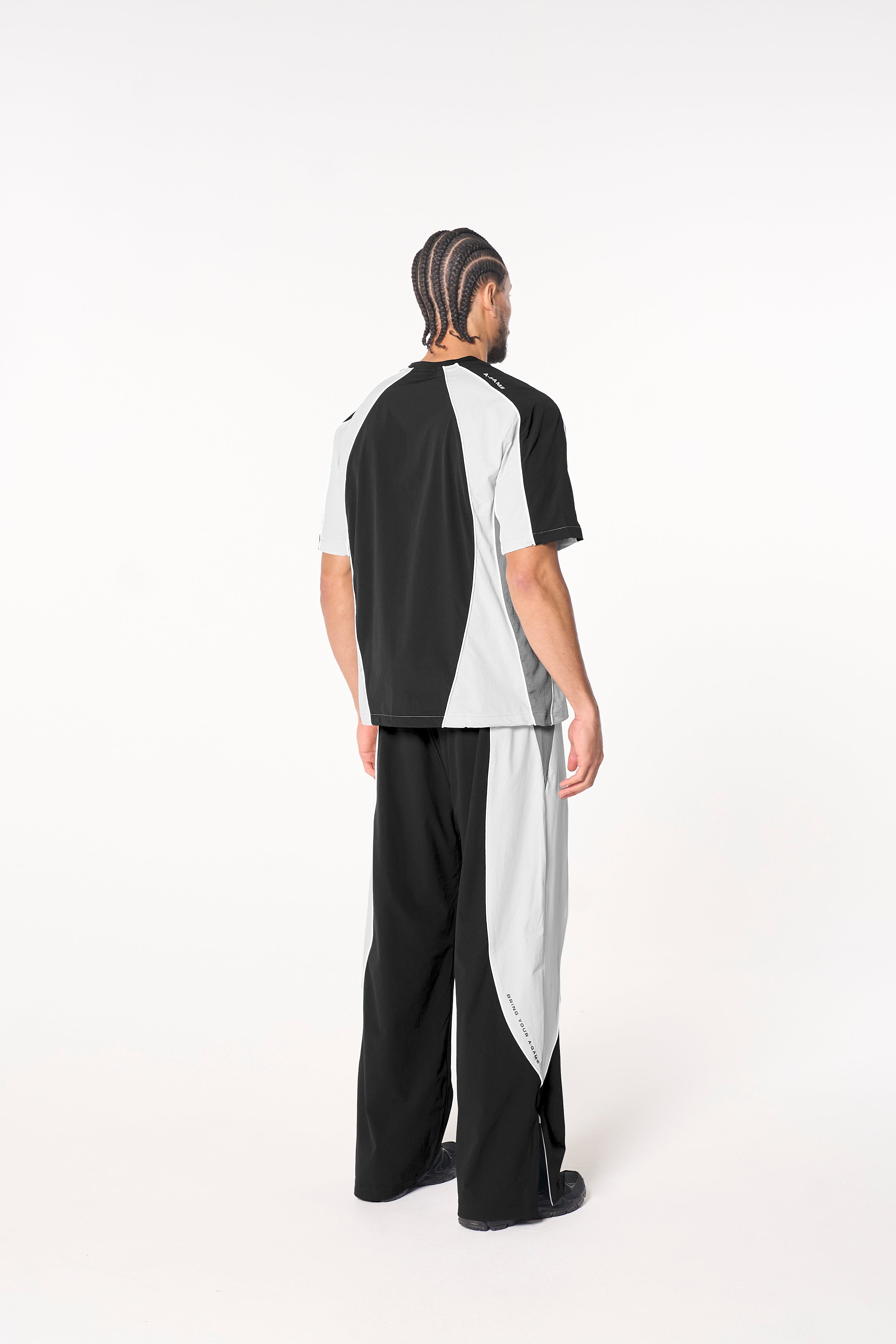 Men's Textured T-Shirt - Black / Light Grey