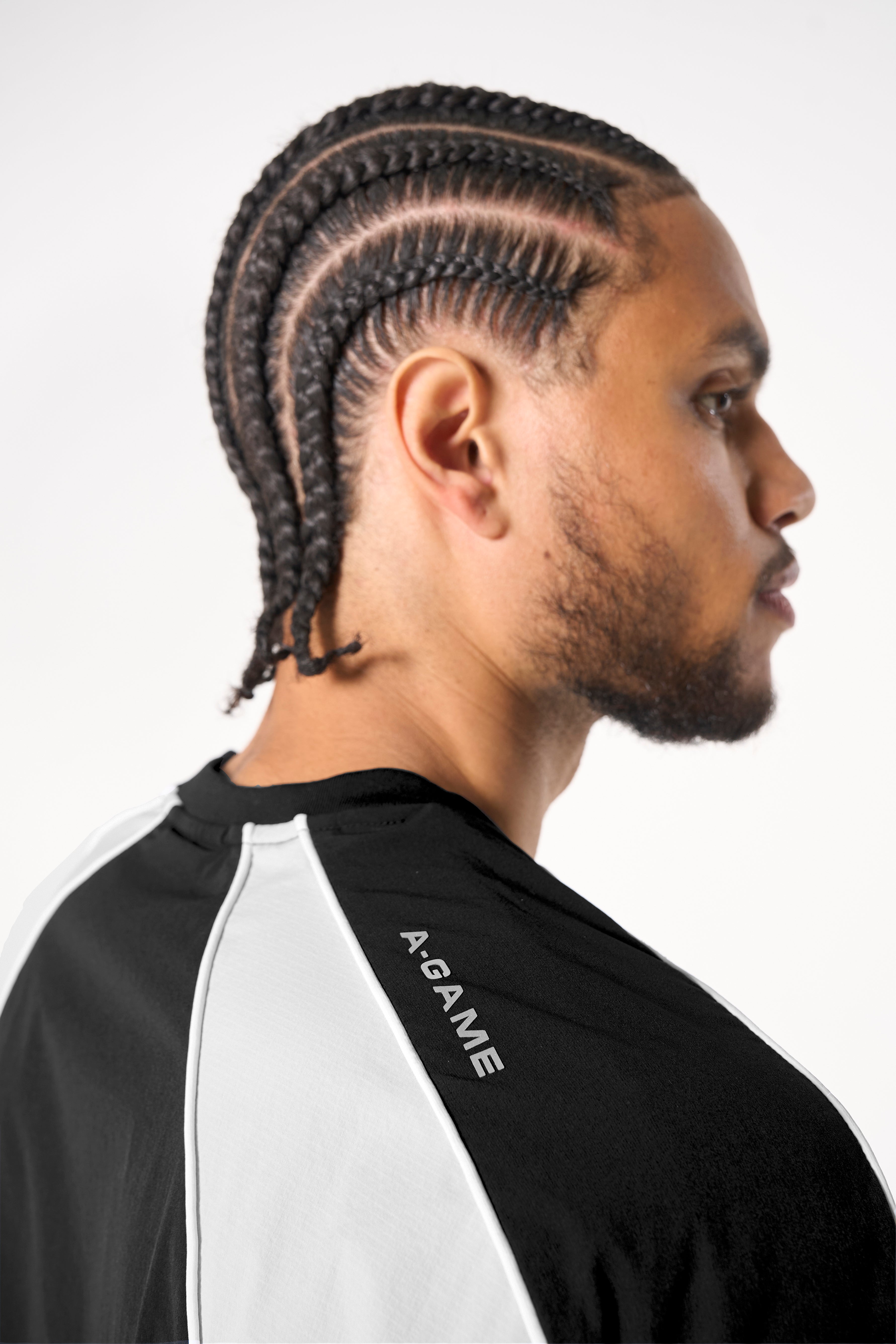 Men's Textured T-Shirt - Black / Light Grey