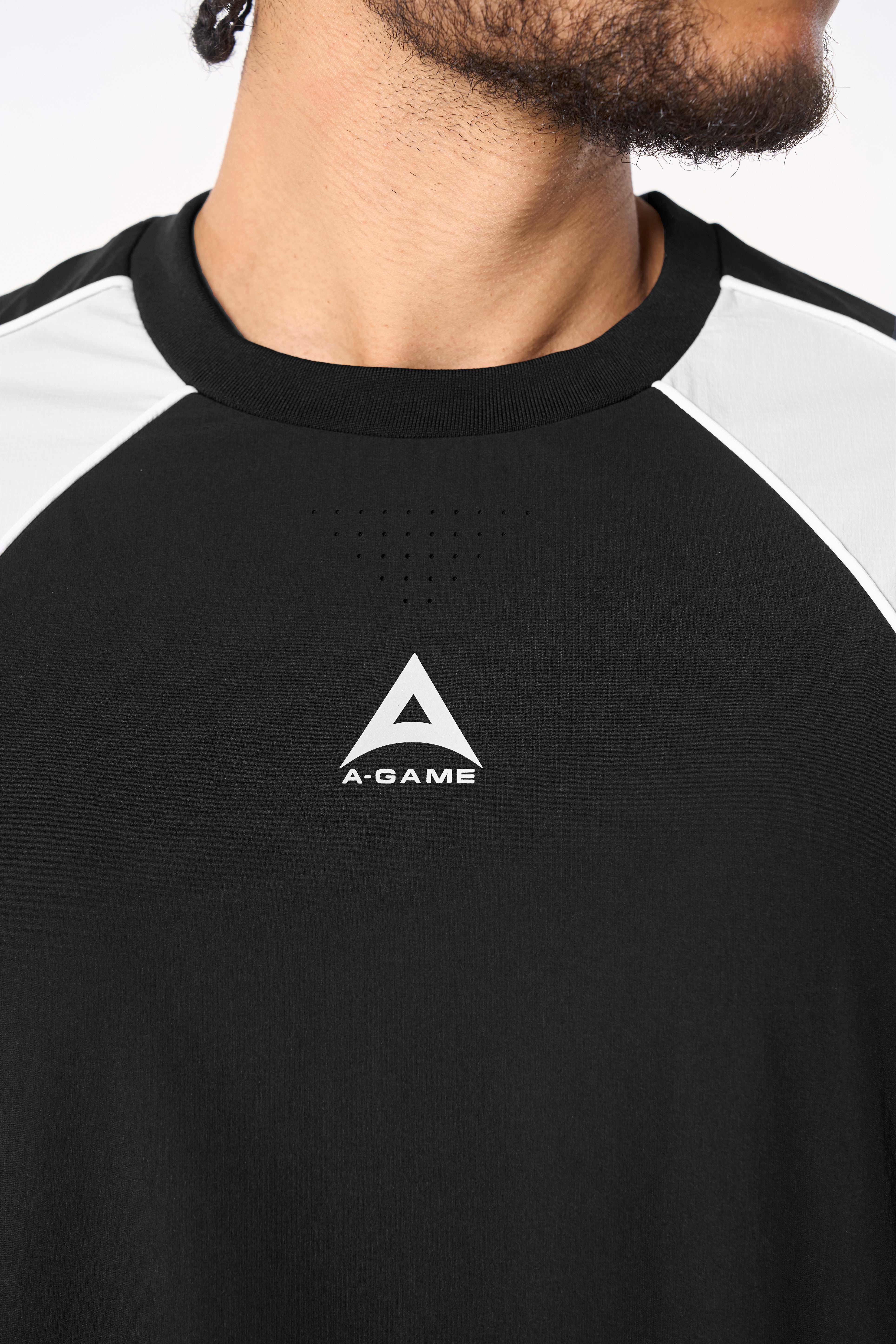 Men's Textured Sweatshirt - Black / Light Grey