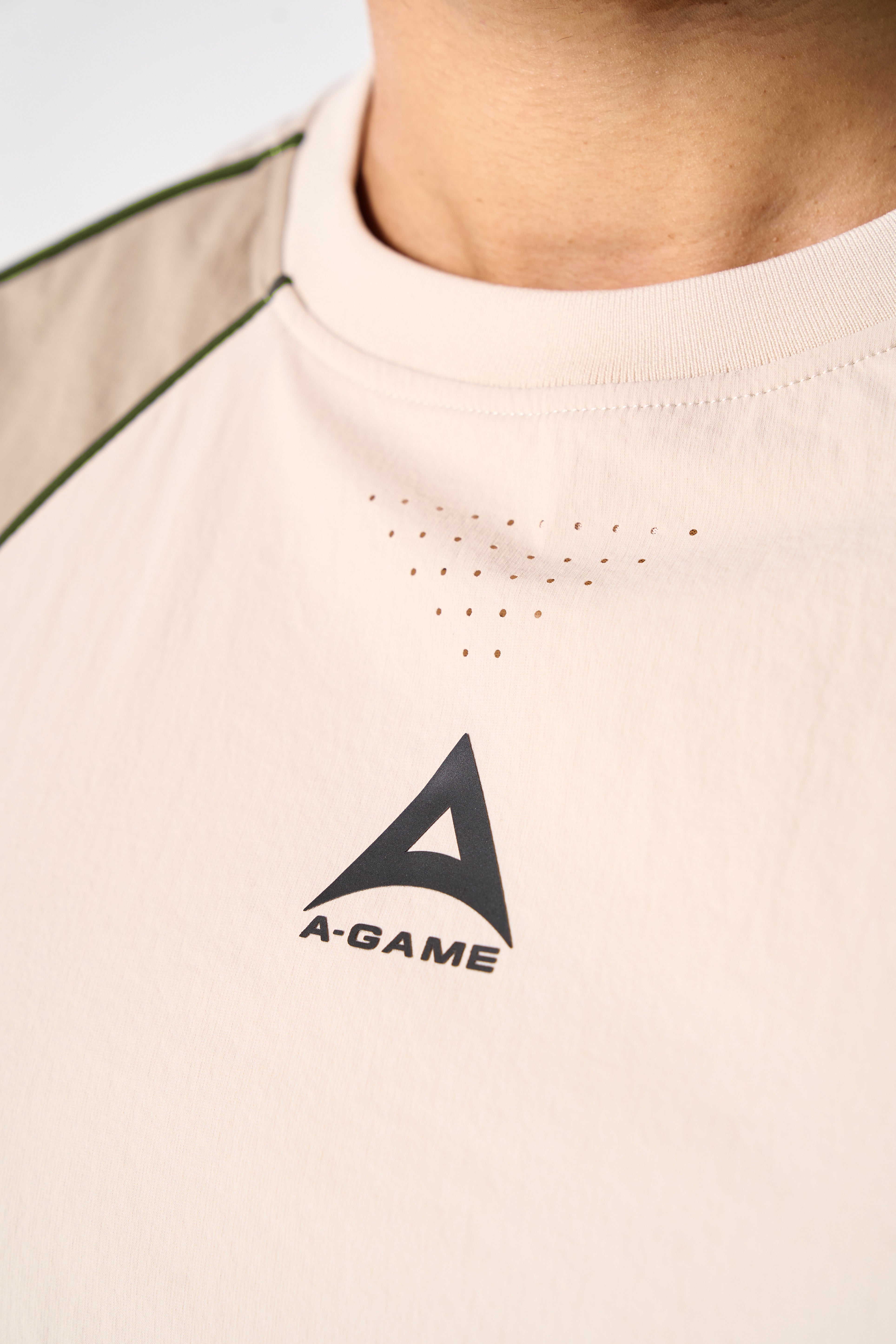 Men's Textured Vest - Beige / Mid Brown